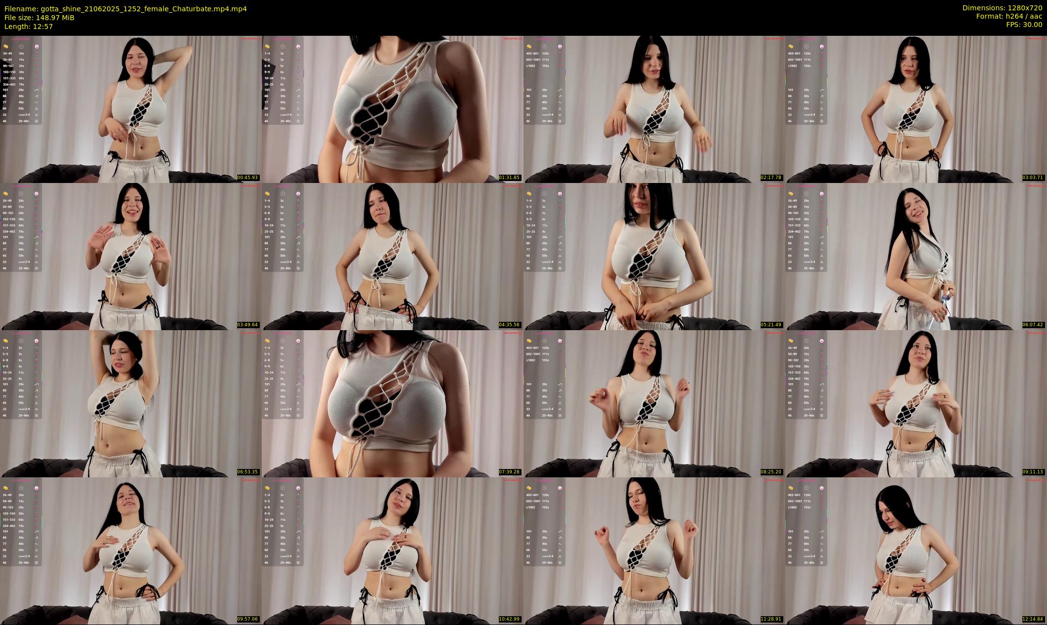 gotta_shine — 13 minute Chaturbate female cam show recording, 720p, Jun 21, 2025
