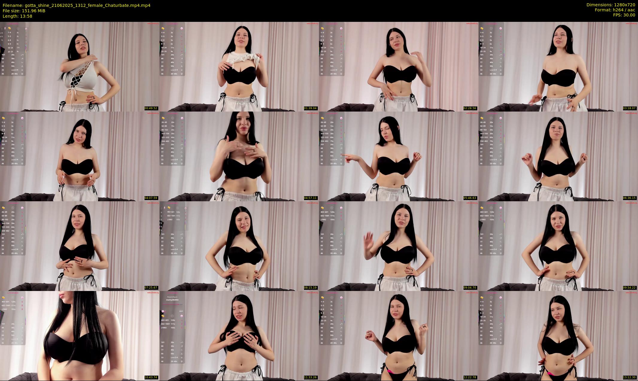 gotta_shine — 14 minute Chaturbate female cam show recording, 720p, Jun 21, 2025