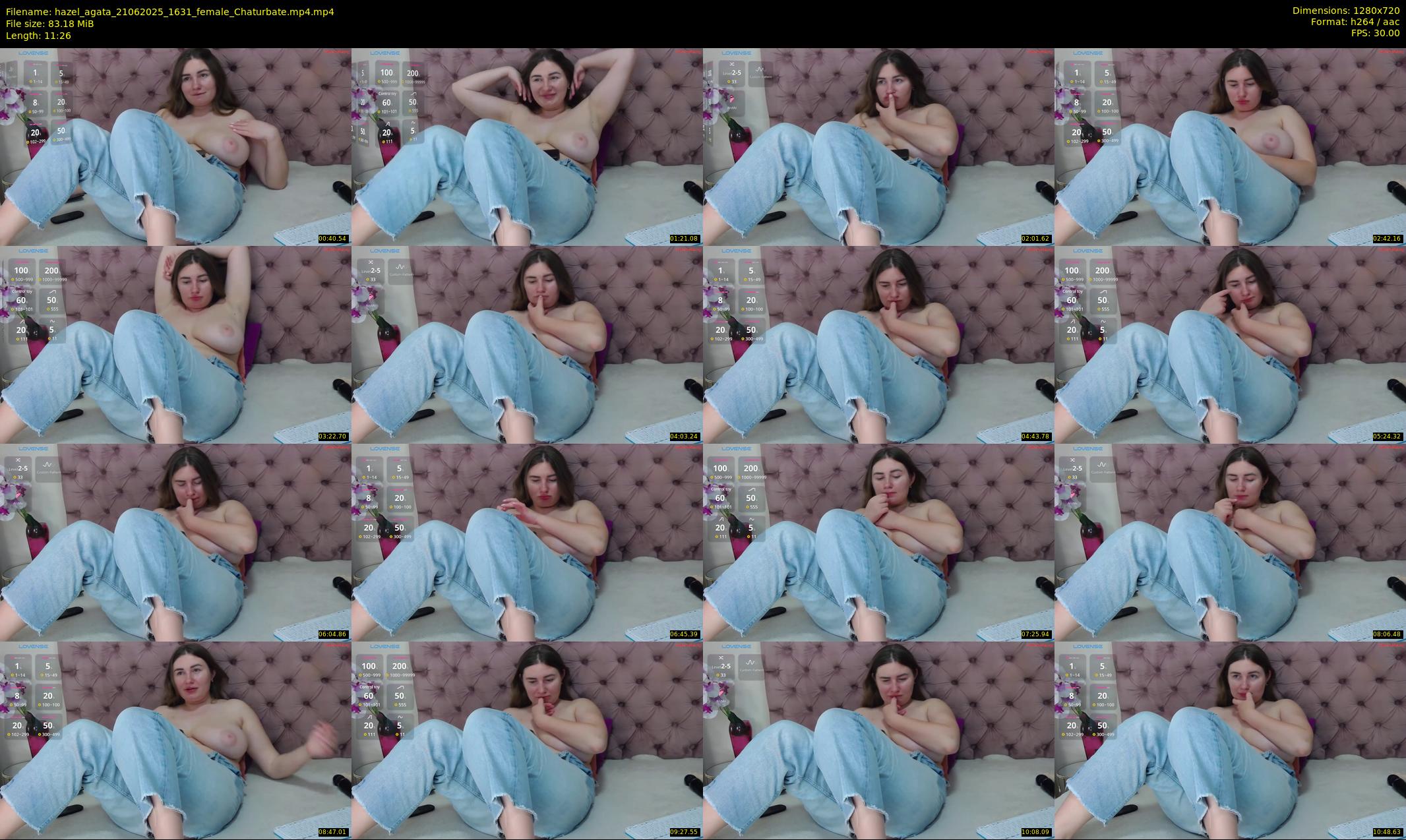 hazel_agata — 12 minute Chaturbate female cam show recording, 720p, Jun 21, 2025
