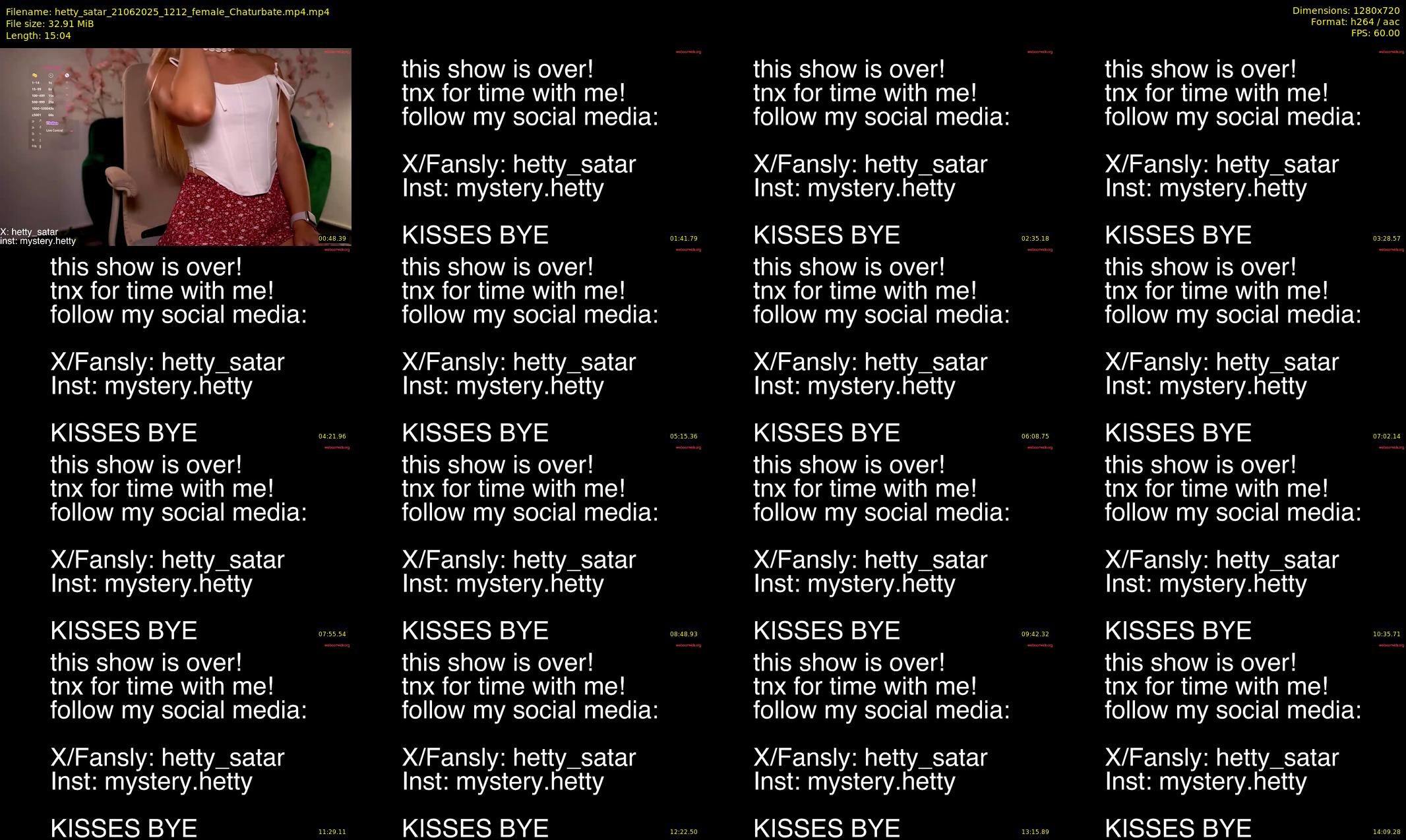 hetty_satar — 16 minute Chaturbate female cam show recording, 720p, Jun 21, 2025