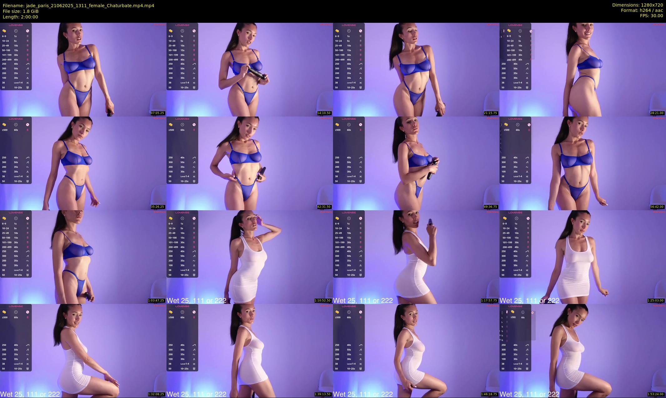 jade_paris — 120 minute Chaturbate female cam show recording, 720p, Jun 21, 2025