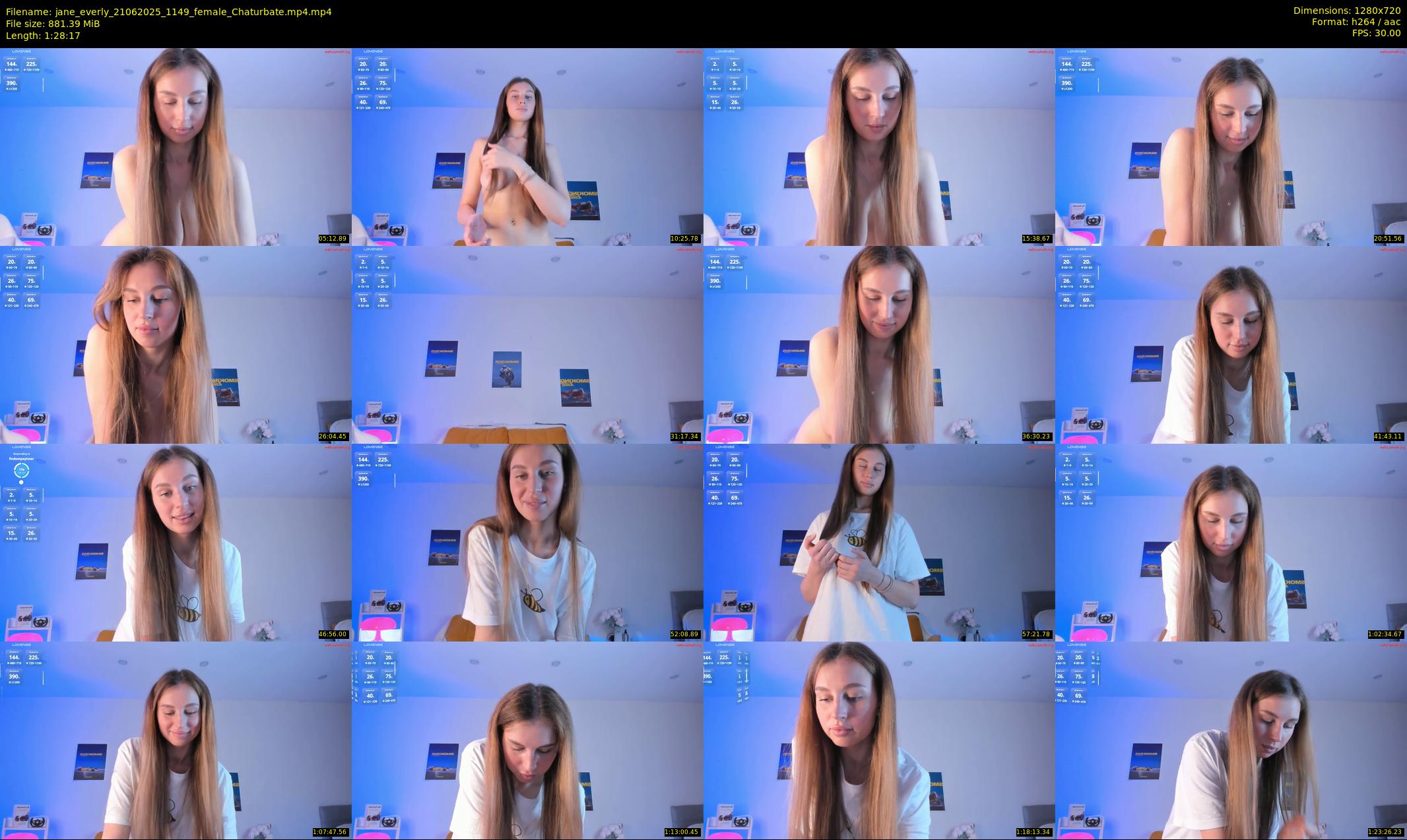 jane_everly — 89 minute Chaturbate female cam show recording, 720p, Jun 21, 2025