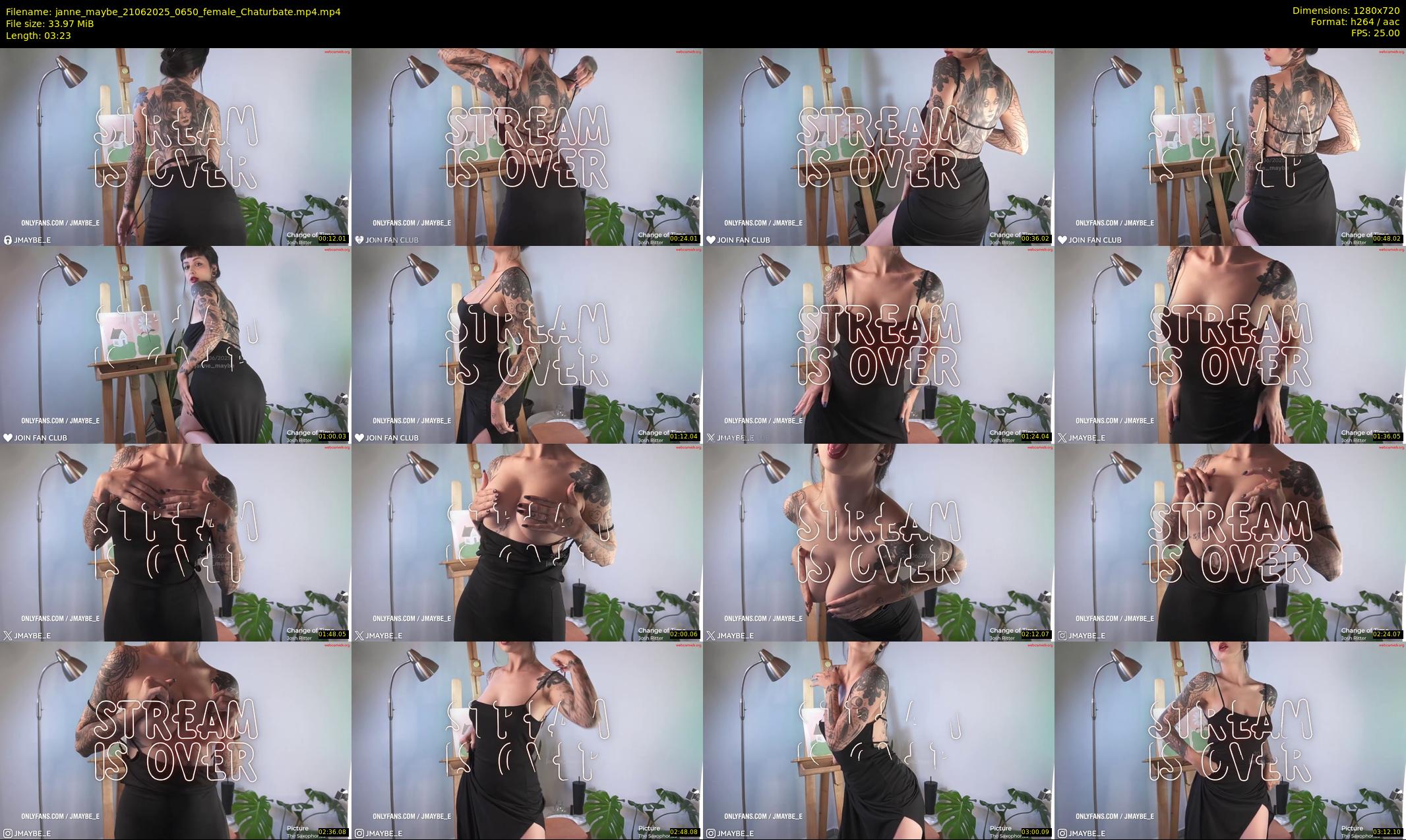 janne_maybe — 4 minute Chaturbate female cam show recording, 720p, Jun 21, 2025