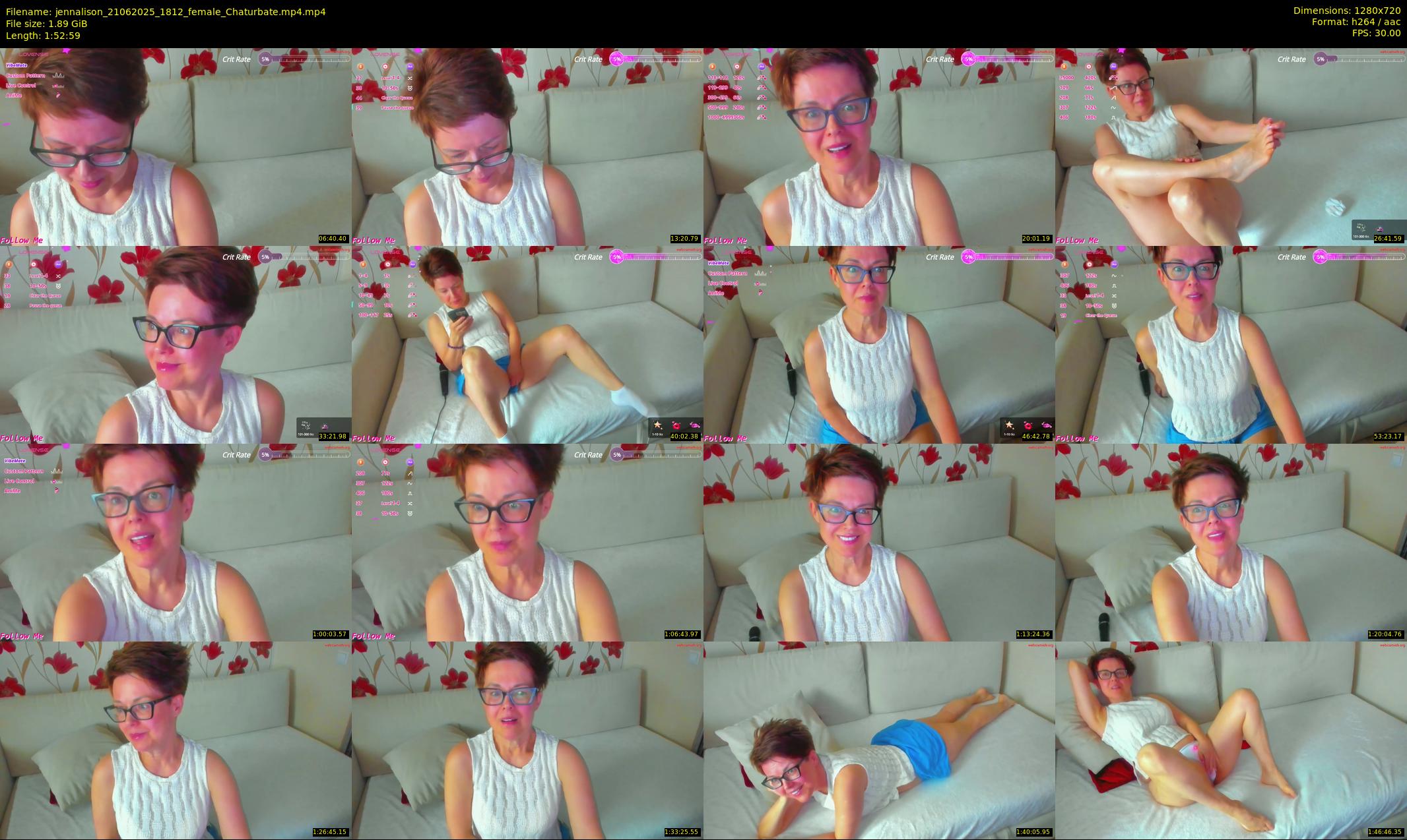 jennalison — 113 minute Chaturbate female cam show recording, 720p, Jun 21, 2025