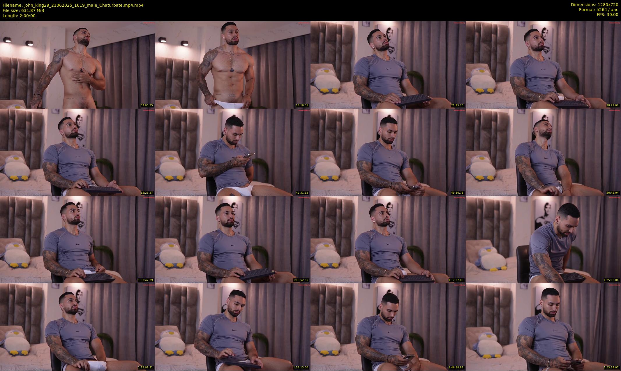 john_king29 — 120 minute Chaturbate male cam show recording, 720p, Jun 21, 2025