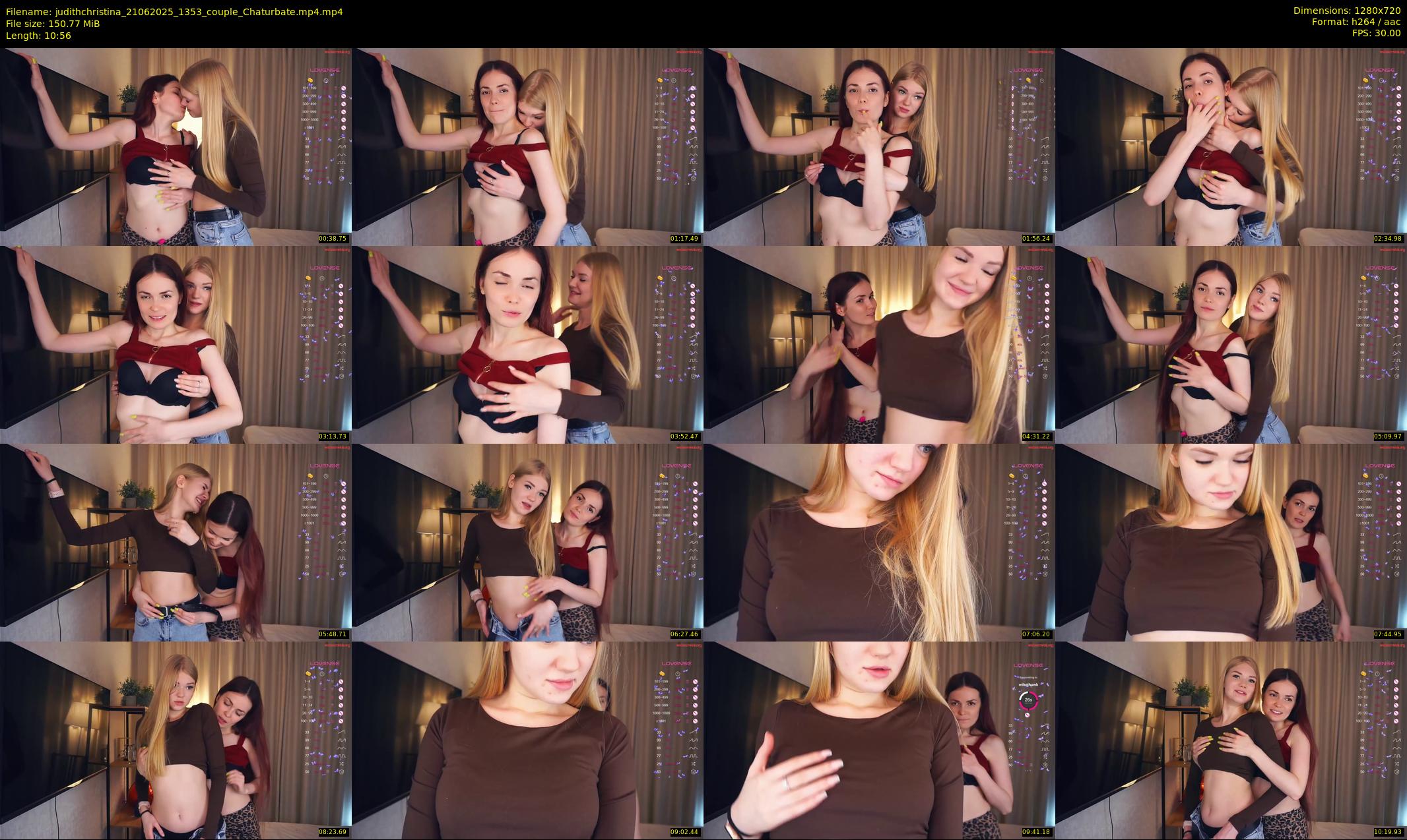 judithchristina — 11 minute Chaturbate female cam show recording, 720p, Jun 21, 2025
