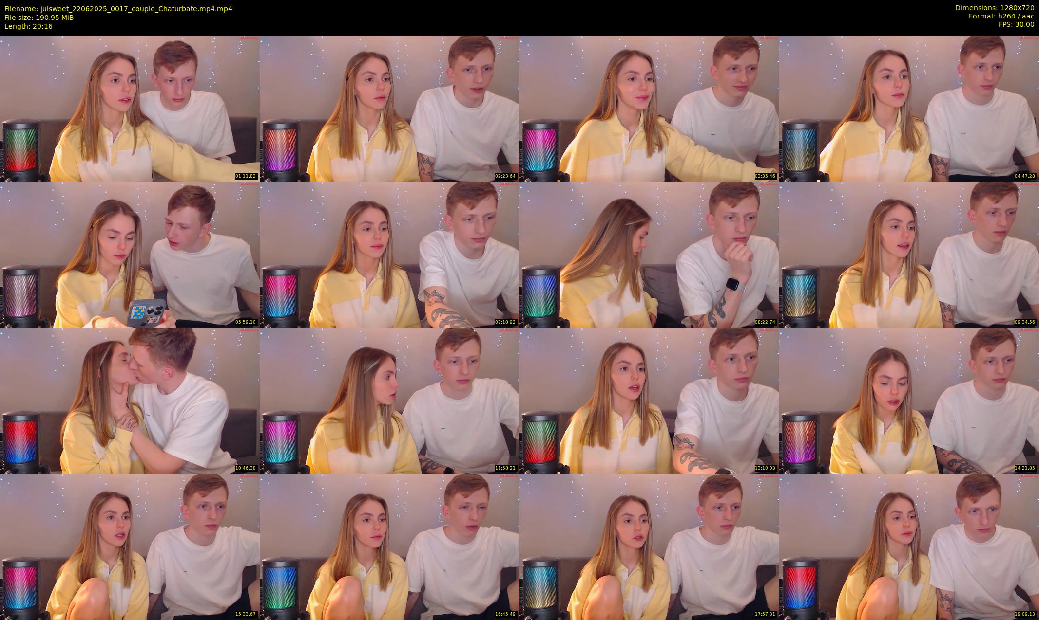 julsweet — 21 minute Chaturbate male cam show recording, 720p, Jun 22, 2025