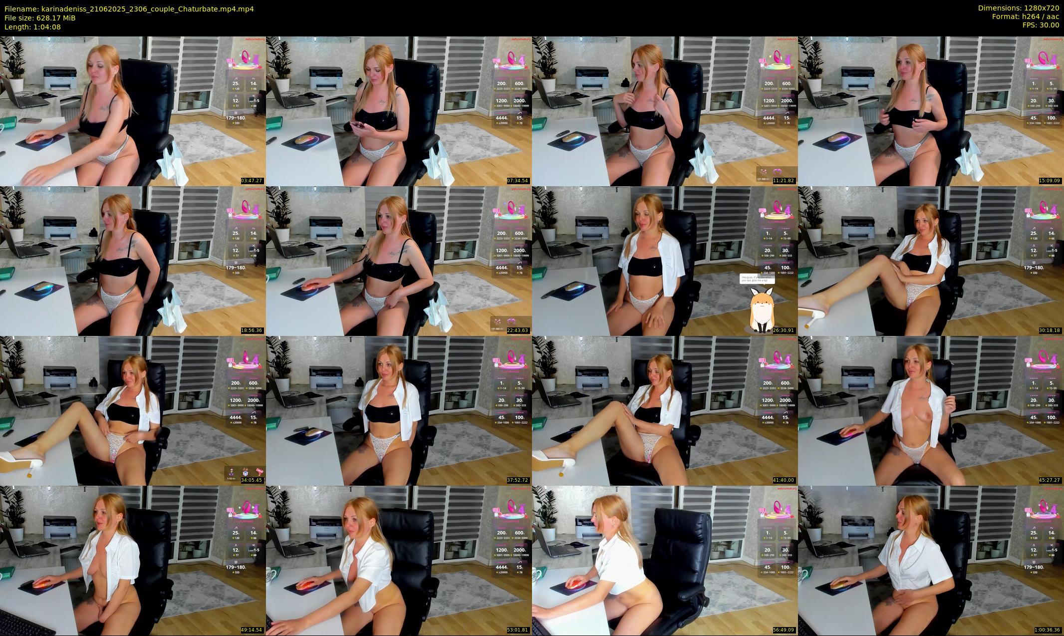 karinadeniss — 65 minute Chaturbate couple cam show recording, 720p, Jun 21, 2025