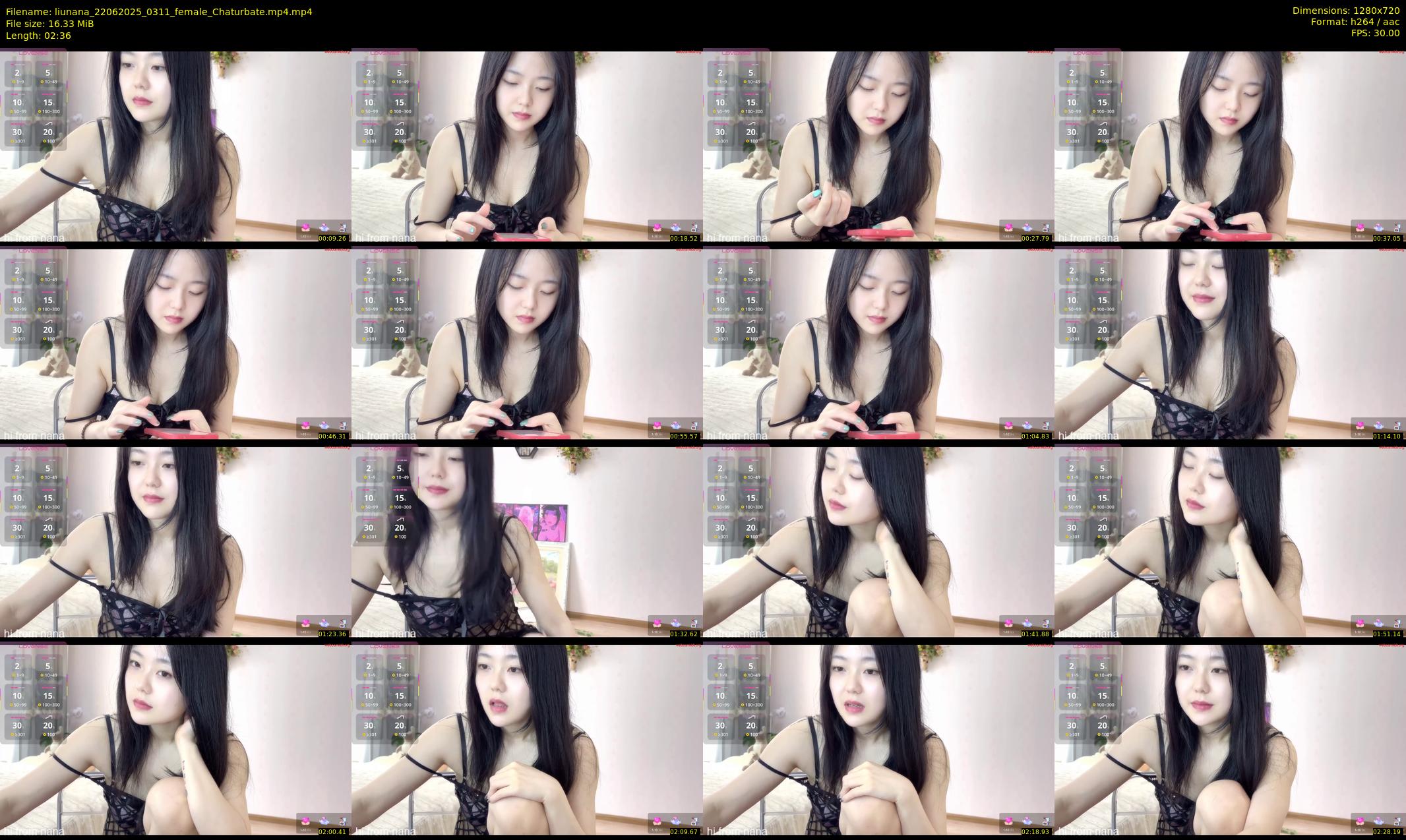 liunana — 3 minute Chaturbate female cam show recording, 720p, Jun 22, 2025
