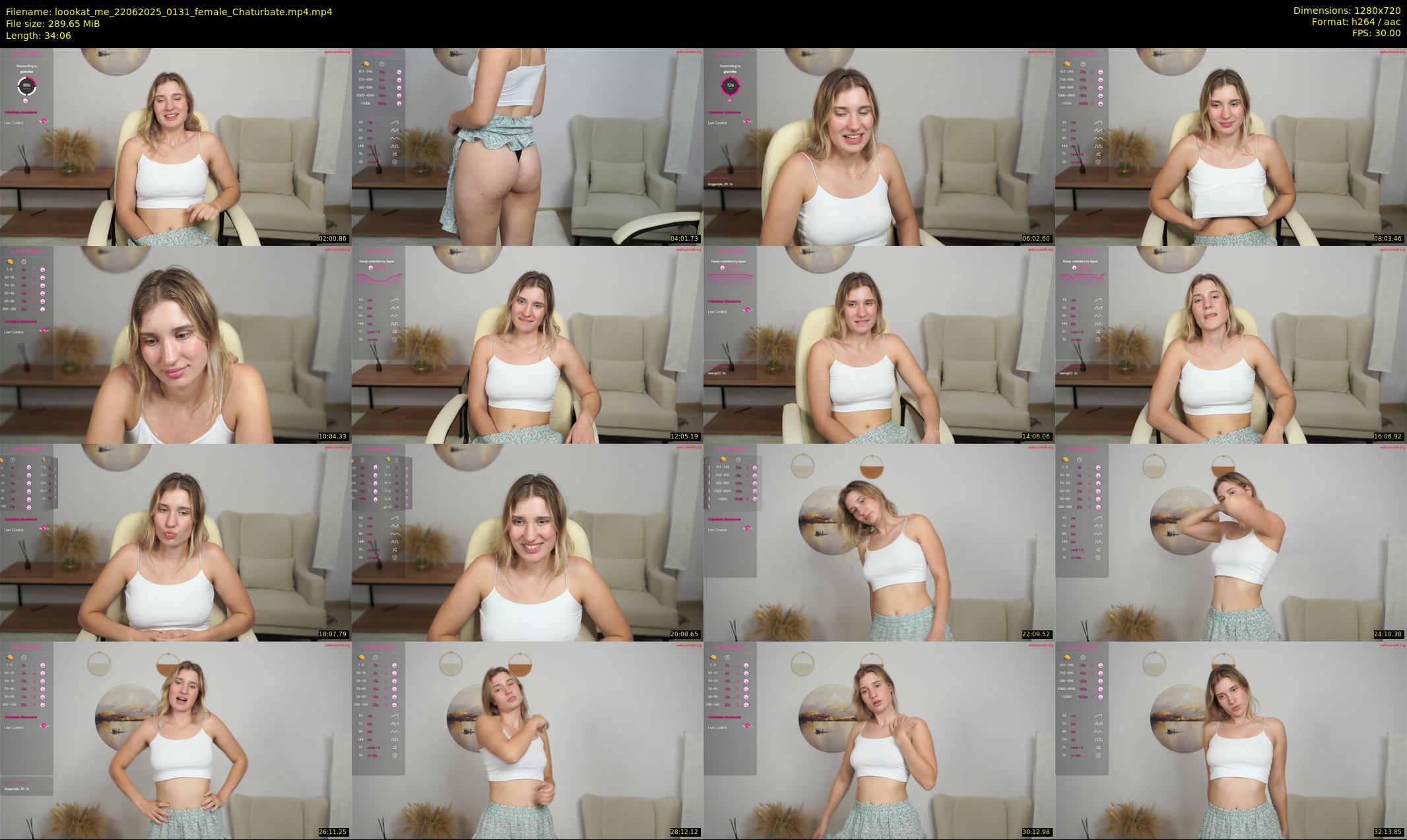 loookat_me — 35 minute Chaturbate female cam show recording, 720p, Jun 22, 2025