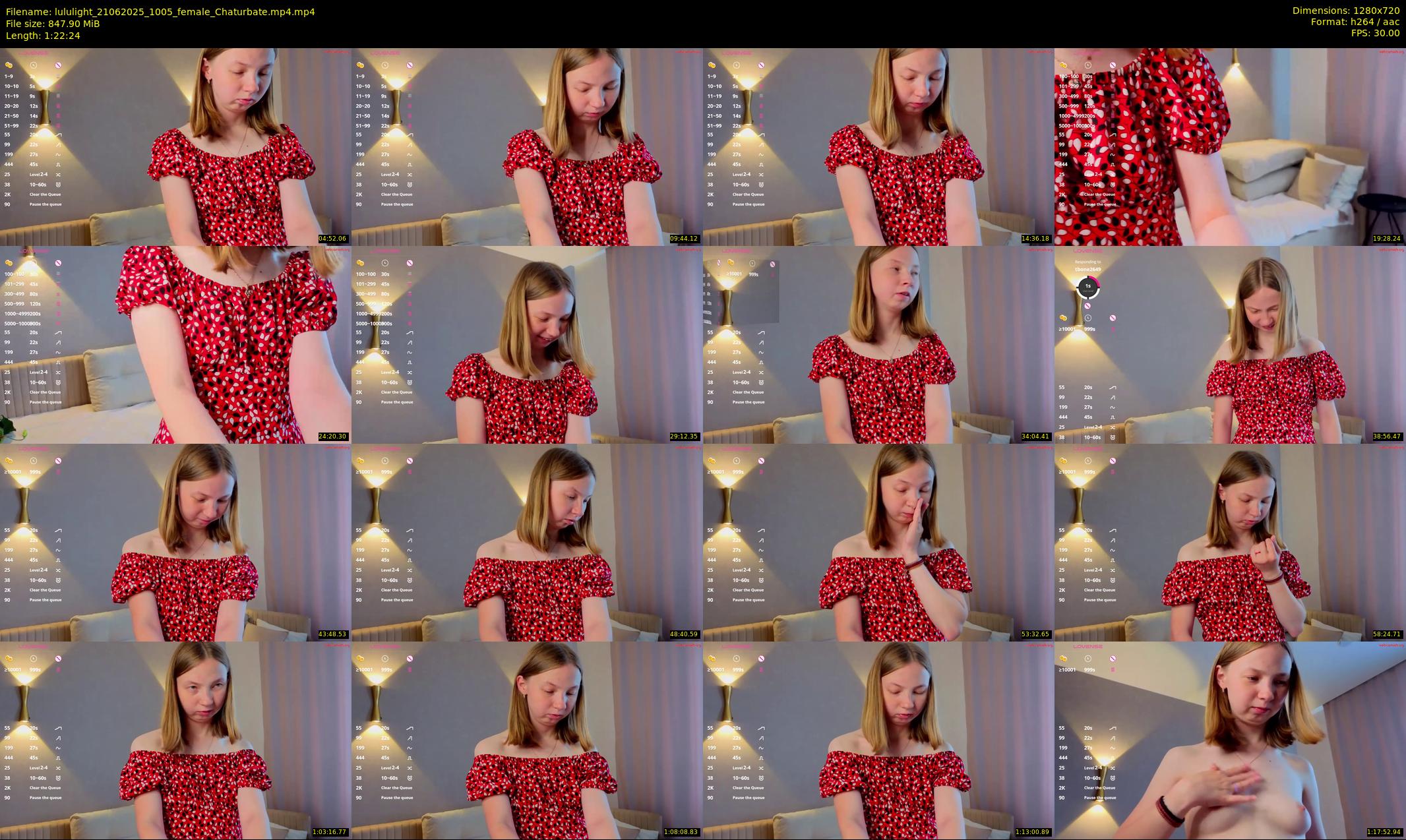 lululight — 83 minute Chaturbate female cam show recording, 720p, Jun 21, 2025
