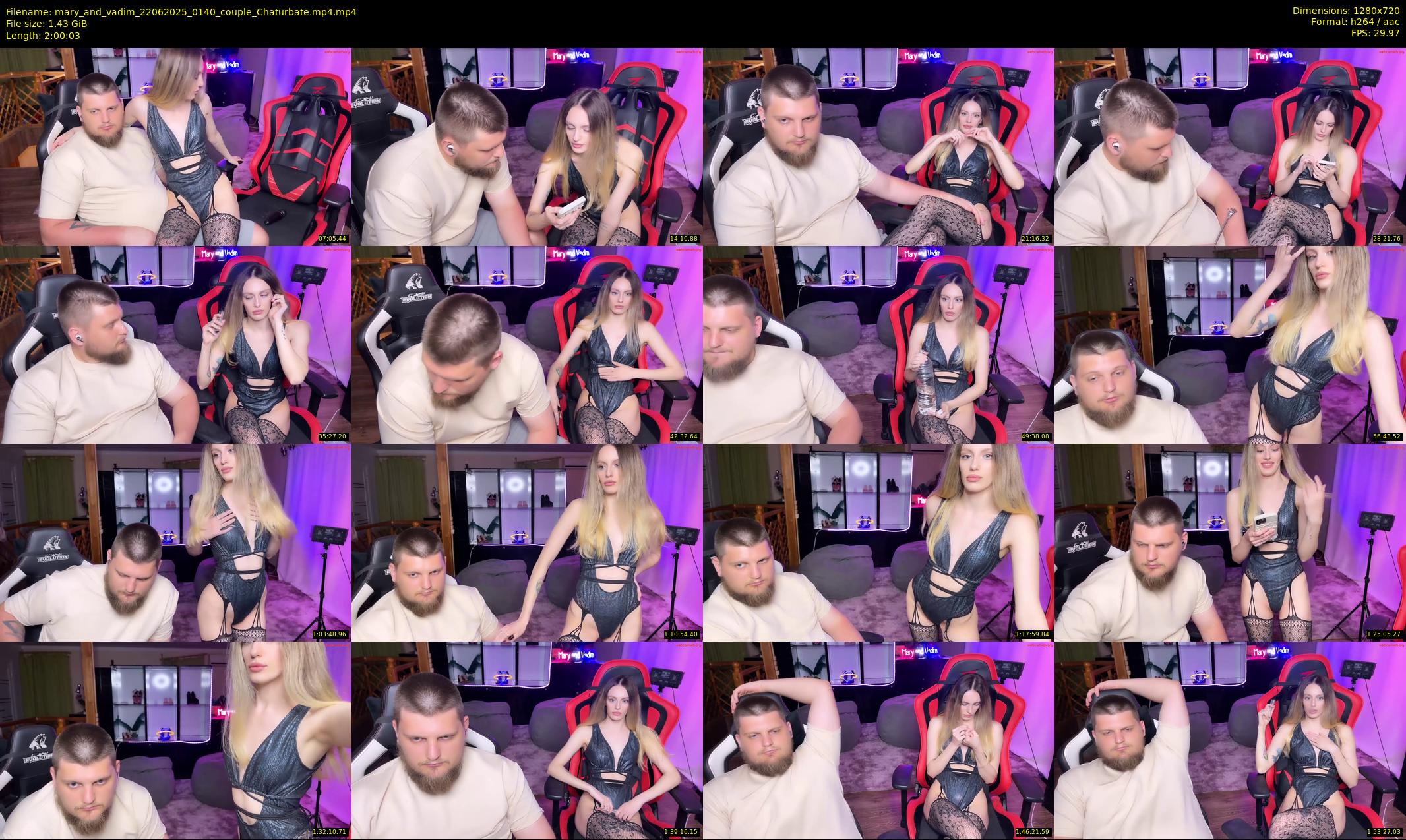 mary_and_vadim — 121 minute Chaturbate couple cam show recording, 720p, Jun 22, 2025