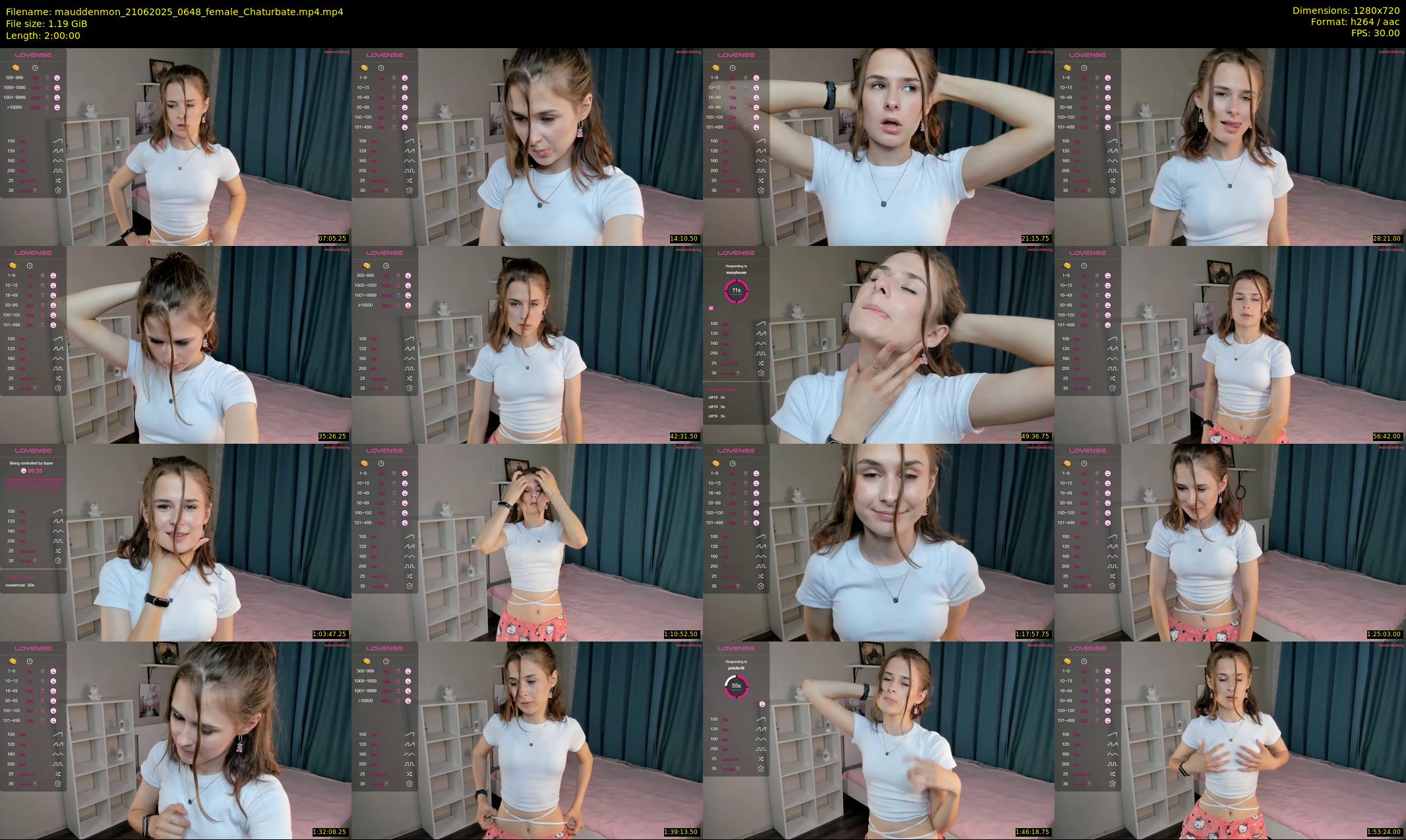 mauddenmon — 120 minute Chaturbate female cam show recording, 720p, Jun 21, 2025