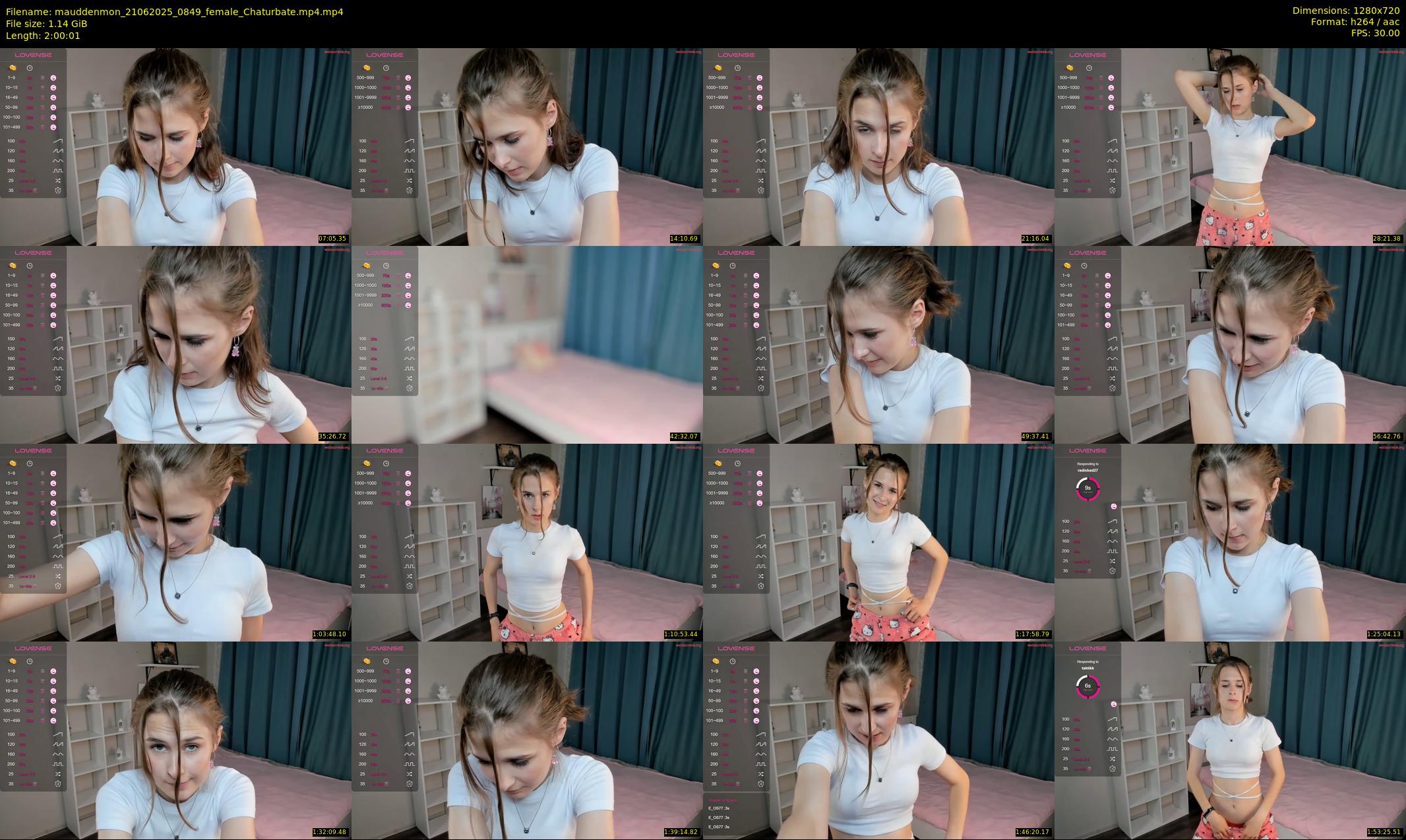 mauddenmon — 121 minute Chaturbate female cam show recording, 720p, Jun 21, 2025
