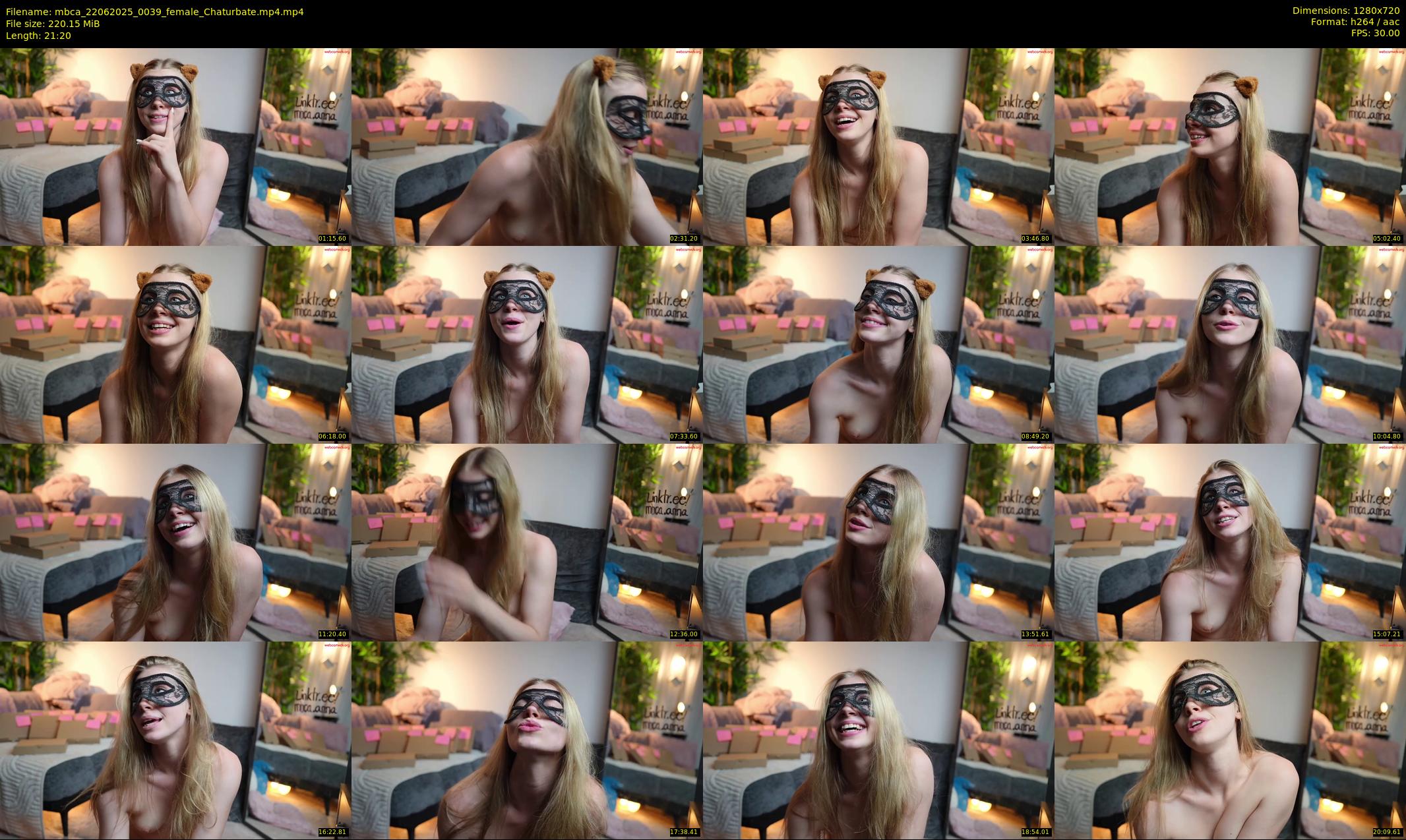mbca — 22 minute Chaturbate couple cam show recording, 720p, Jun 22, 2025