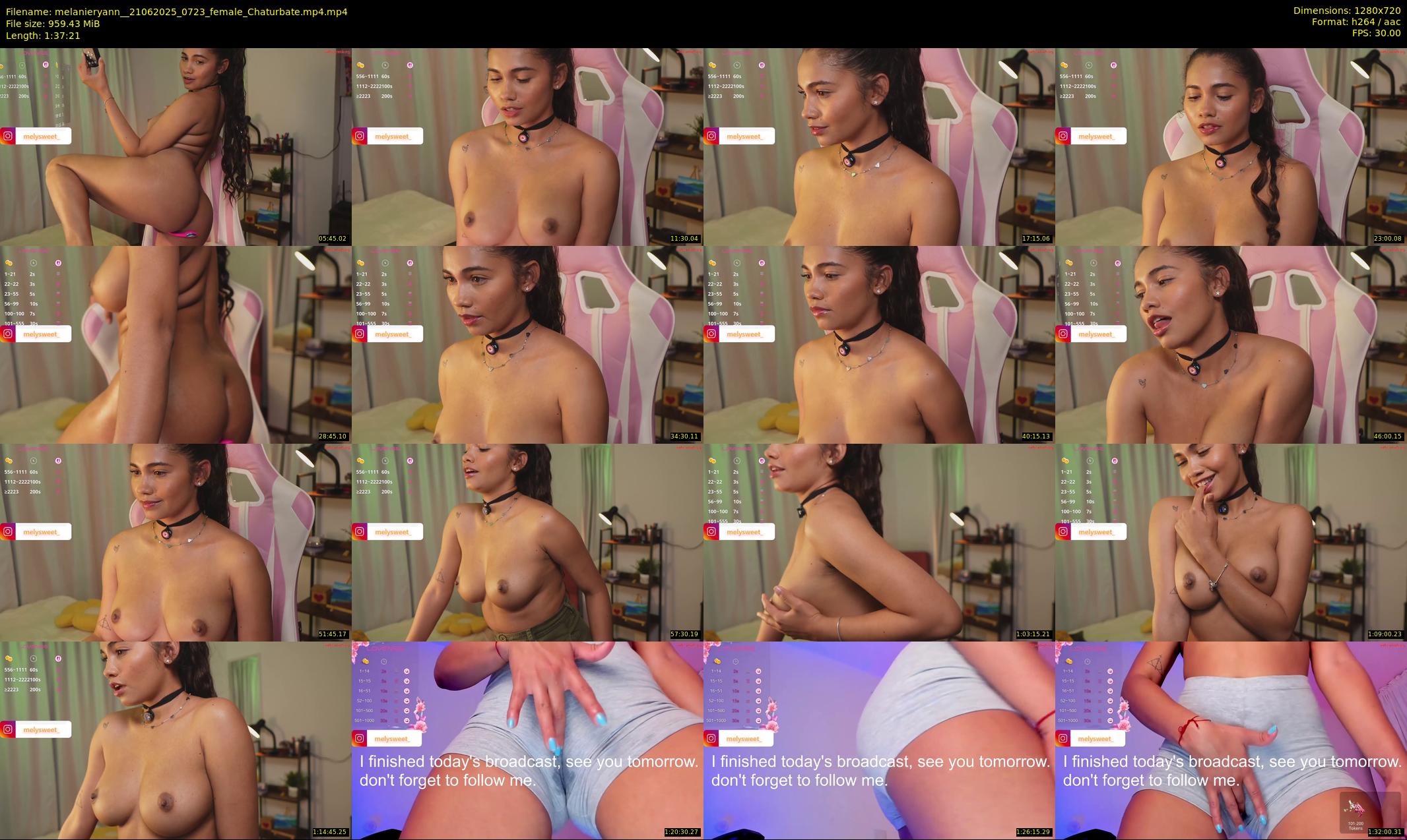 melanieryann_ — 98 minute Chaturbate female cam show recording, 720p, Jun 21, 2025
