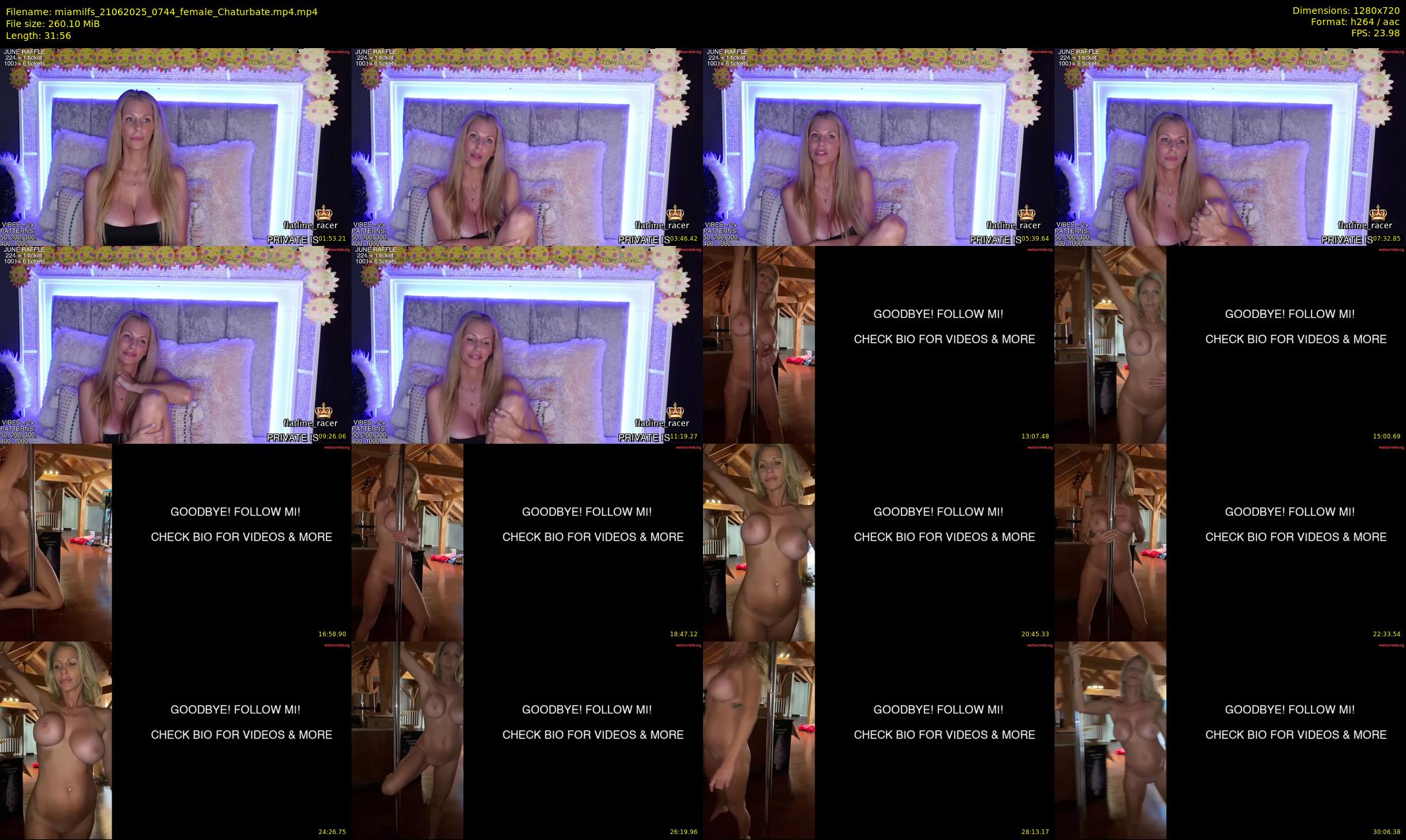 miamilfs — 32 minute Chaturbate female cam show recording, 720p, Jun 21, 2025