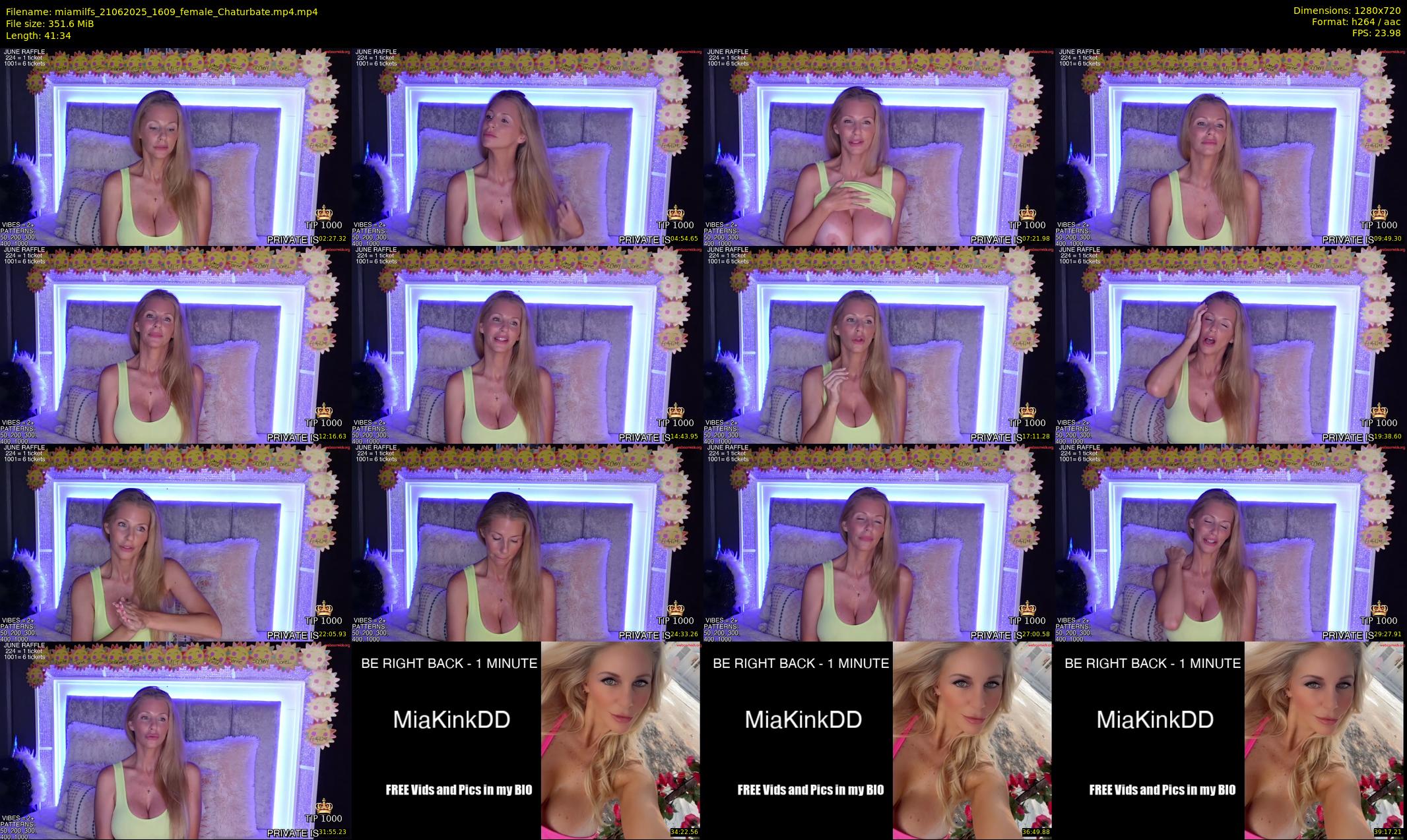 miamilfs — 42 minute Chaturbate female cam show recording, 720p, Jun 21, 2025