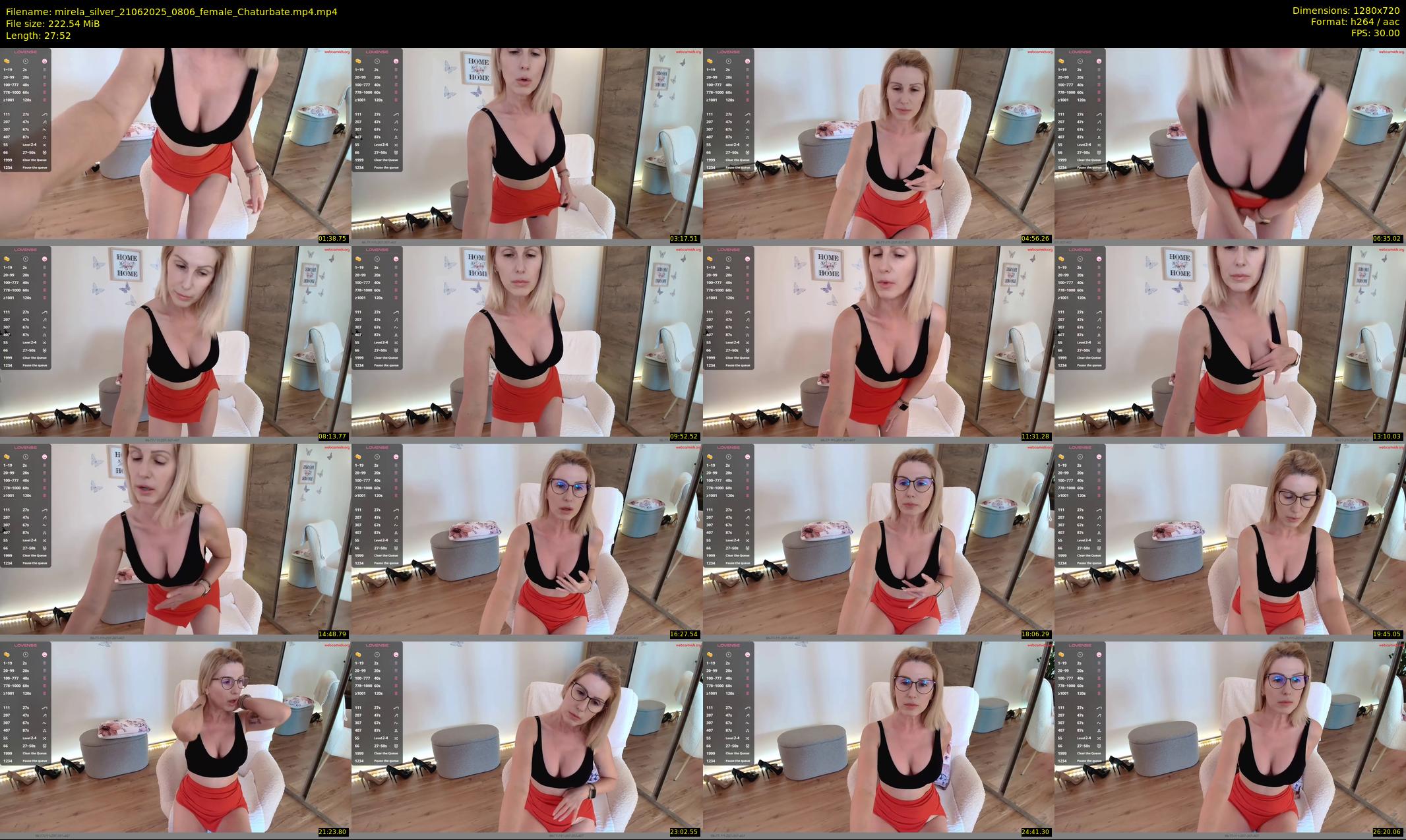 mirela_silver — 28 minute Chaturbate female cam show recording, 720p, Jun 21, 2025