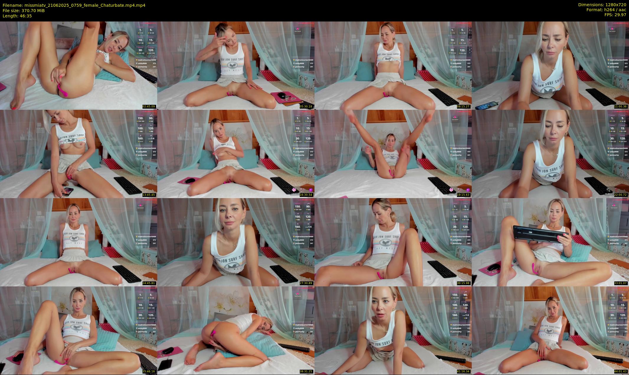 missmiatv — 47 minute Chaturbate female cam show recording, 720p, Jun 21, 2025