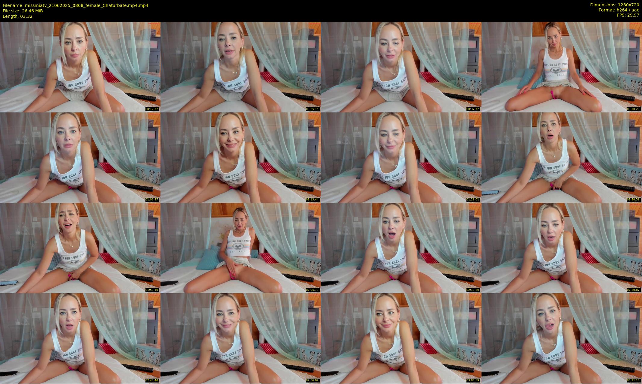 missmiatv — 4 minute Chaturbate female cam show recording, 720p, Jun 21, 2025