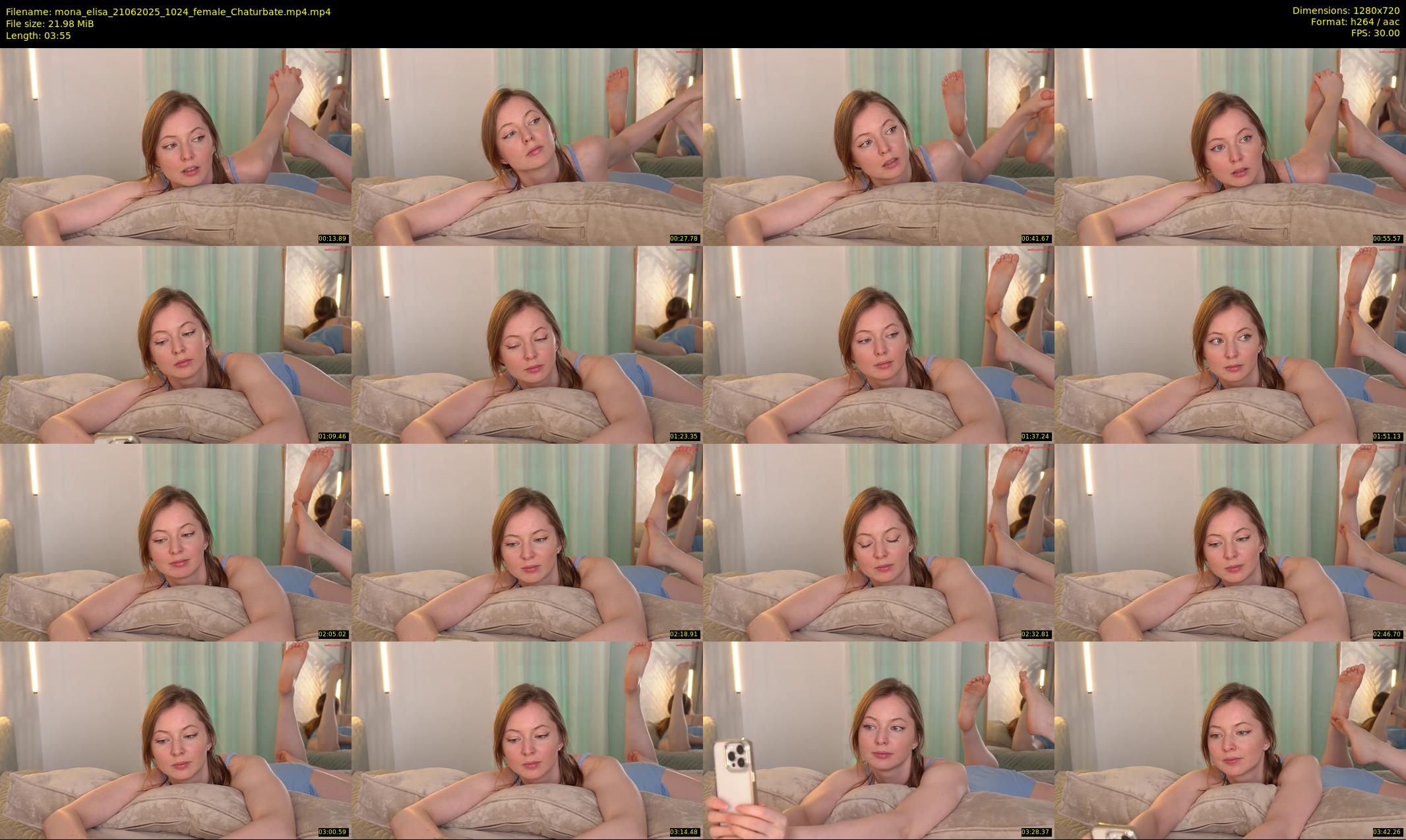 mona_elisa — 4 minute Chaturbate female cam show recording, 720p, Jun 21, 2025