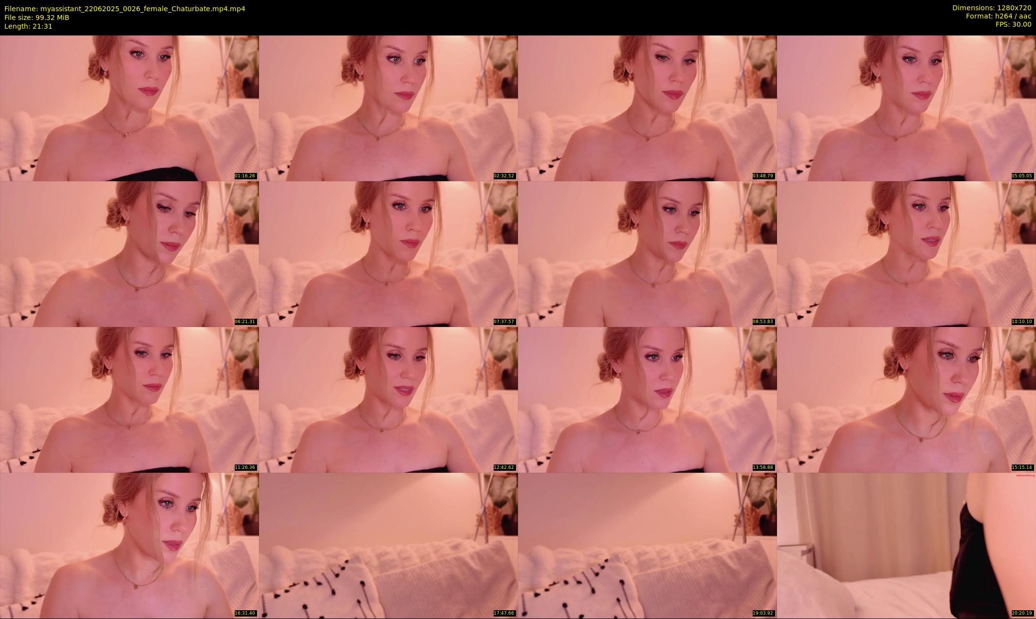 myassistant — 22 minute Chaturbate female cam show recording, 720p, Jun 22, 2025