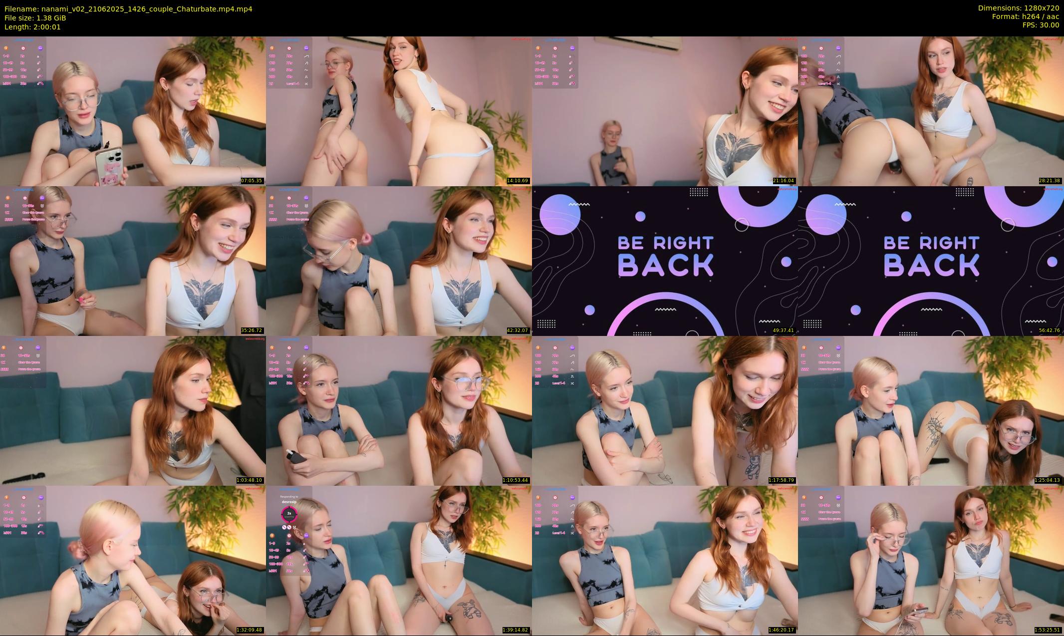 nanami_v02 — 121 minute Chaturbate couple cam show recording, 720p, Jun 21, 2025