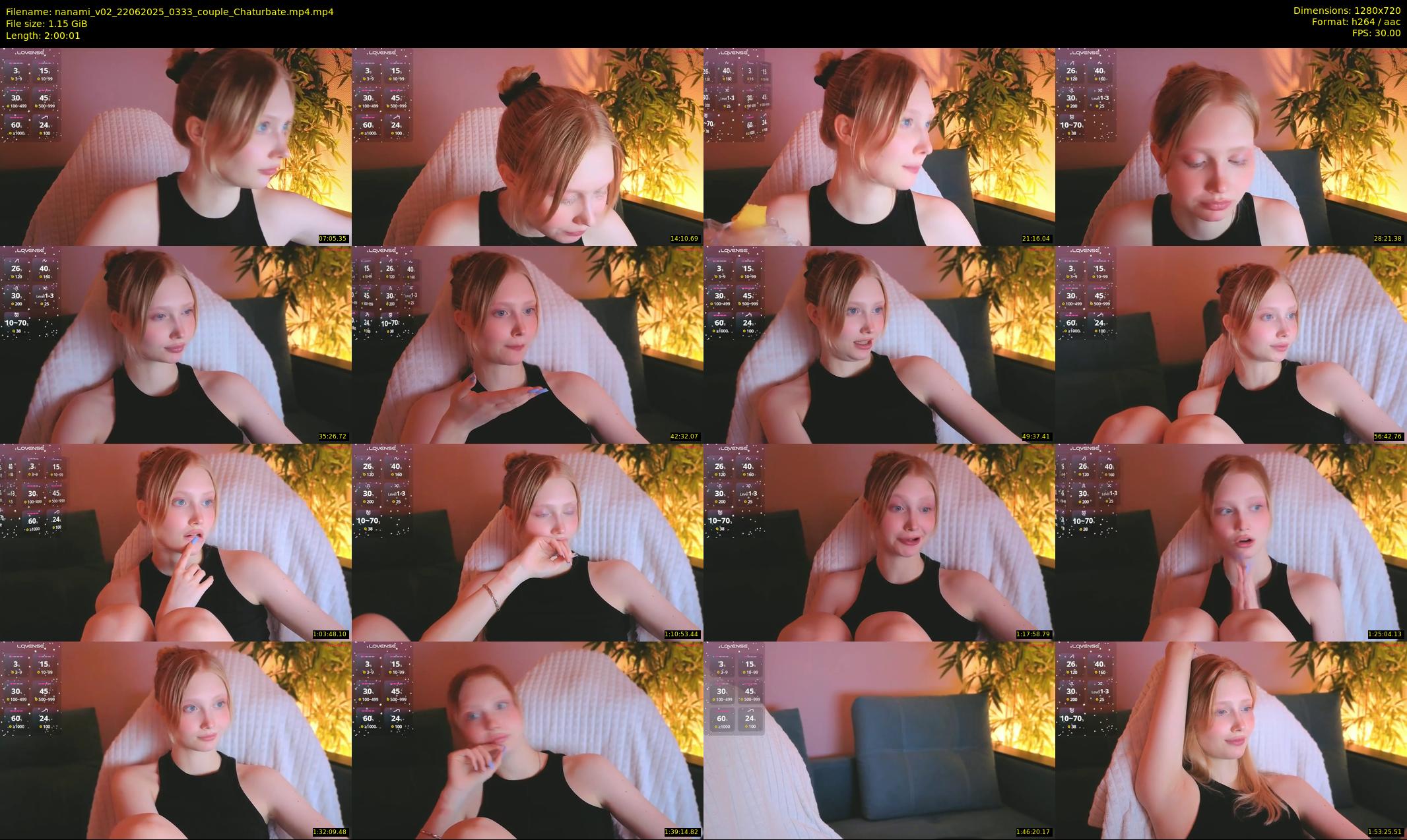 nanami_v02 — 121 minute Chaturbate couple cam show recording, 720p, Jun 22, 2025