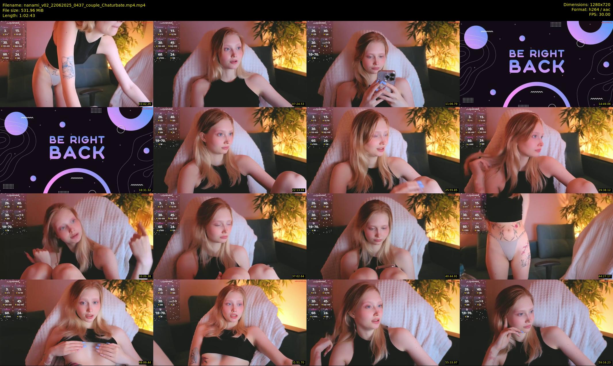 nanami_v02 — 63 minute Chaturbate couple cam show recording, 720p, Jun 22, 2025
