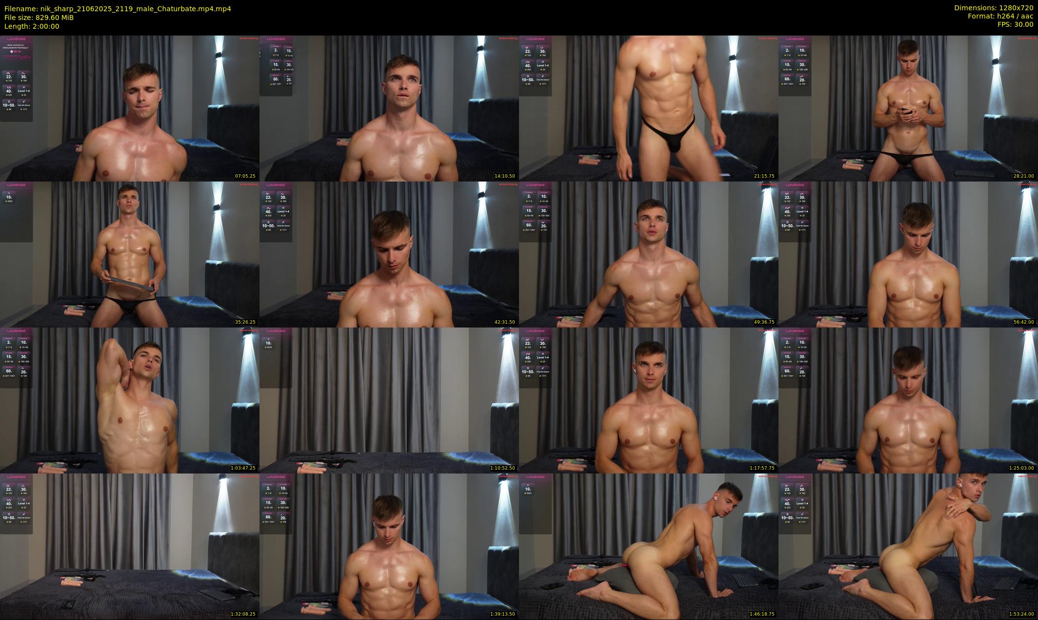 nik_sharp — 120 minute Chaturbate male cam show recording, 720p, Jun 21, 2025