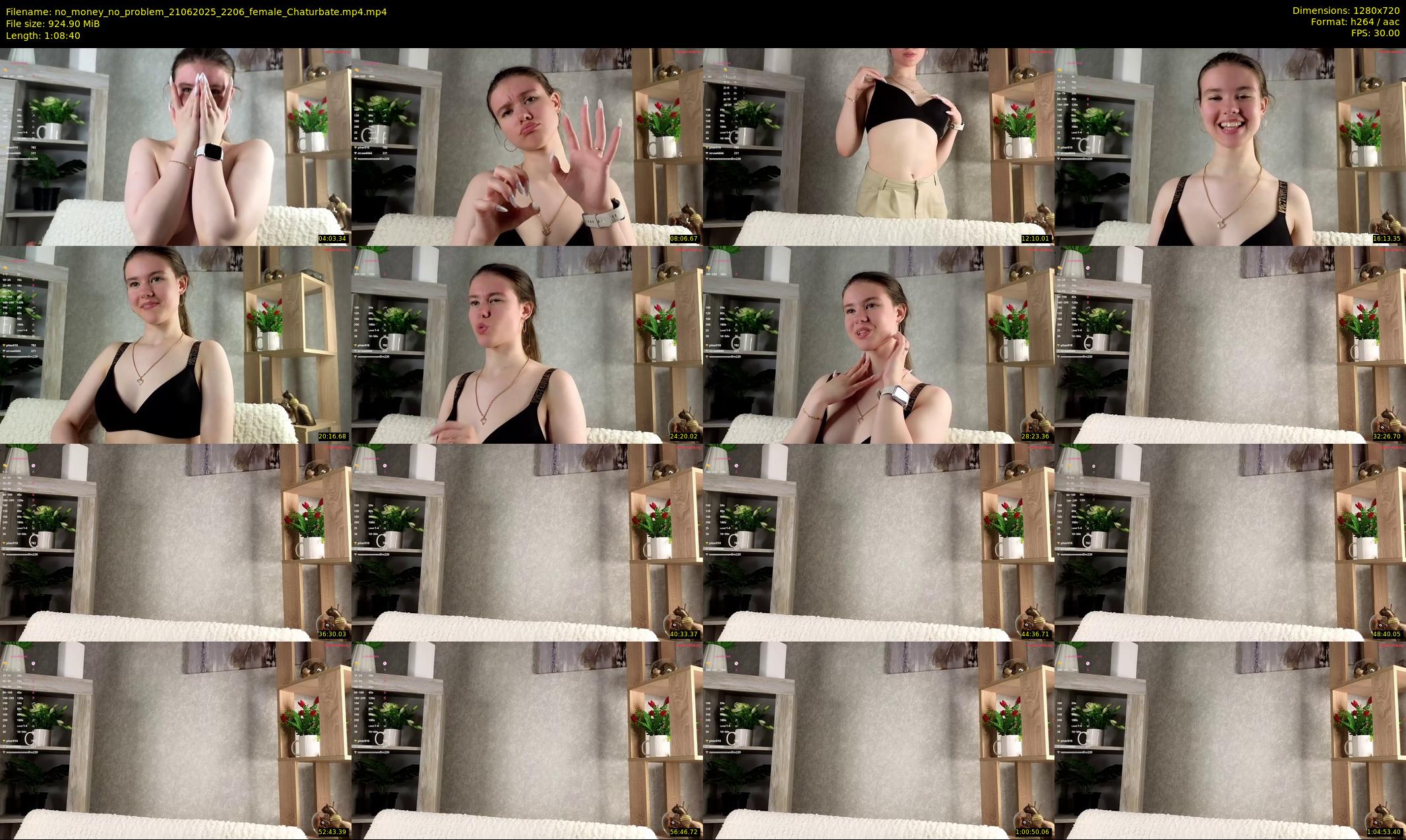 no_money_no_problem — 69 minute Chaturbate female cam show recording, 720p, Jun 21, 2025