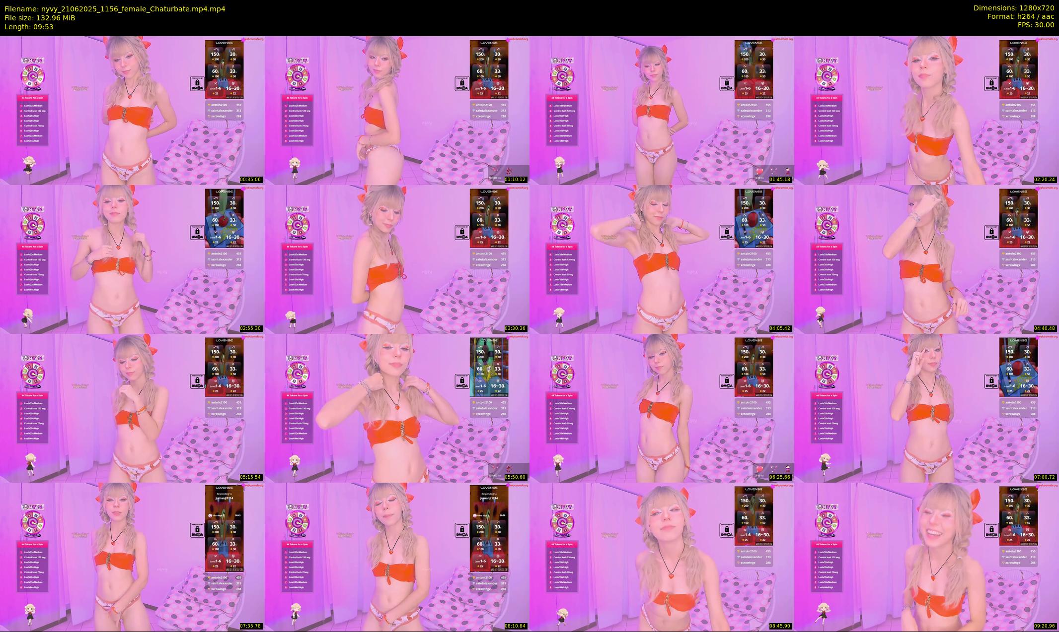 nyvy — 10 minute Chaturbate female cam show recording, 720p, Jun 21, 2025