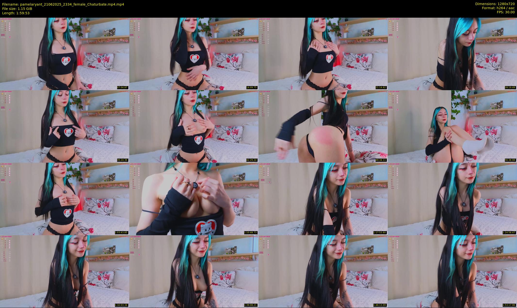 pamelaryant — 120 minute Chaturbate female cam show recording, 720p, Jun 21, 2025