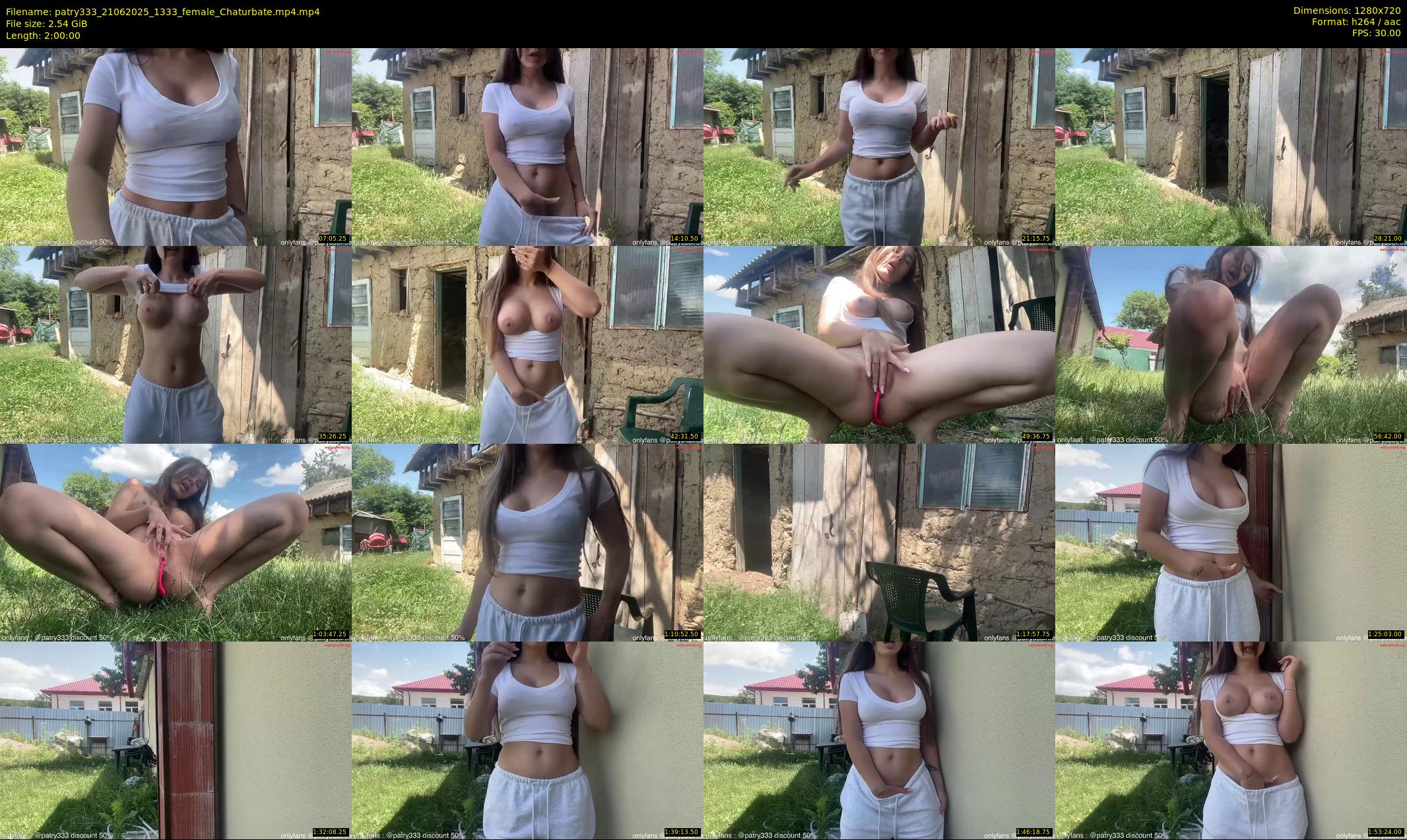 patry333 — 120 minute Chaturbate female cam show recording, 720p, Jun 21, 2025
