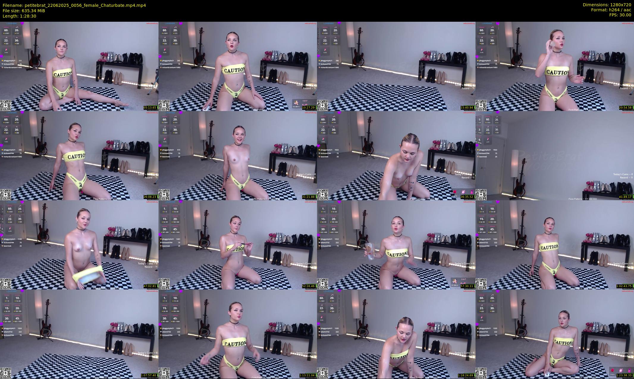 petitebrat — 89 minute Chaturbate female cam show recording, 720p, Jun 22, 2025