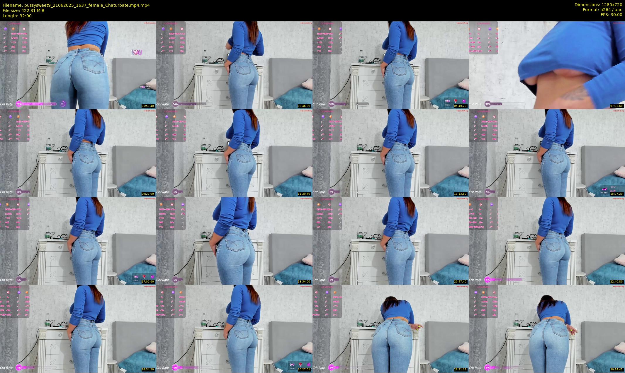 pussysweet9 — 32 minute Chaturbate female cam show recording, 720p, Jun 21, 2025