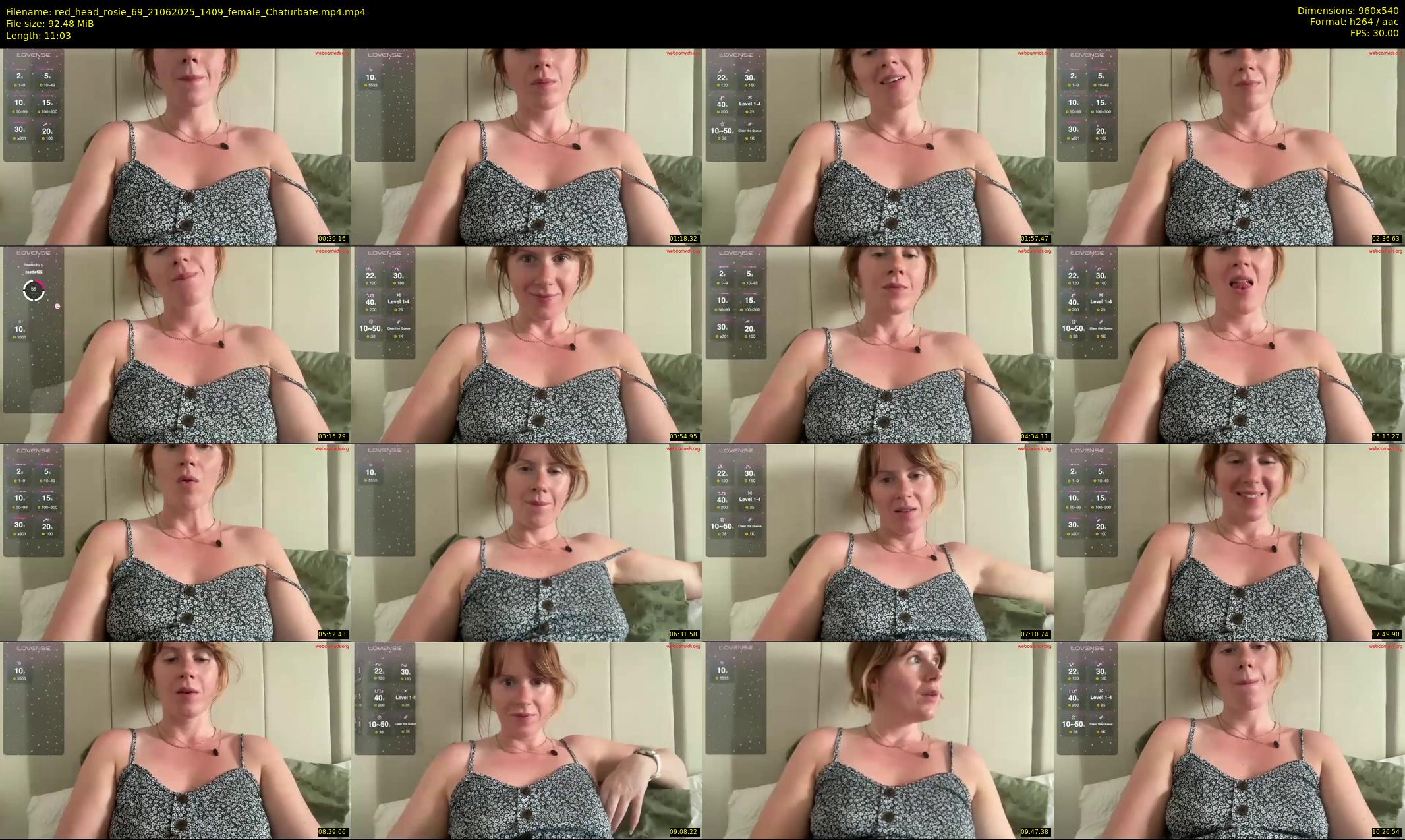 red_head_rosie_69 — 12 minute Chaturbate female cam show recording, 480p, Jun 21, 2025