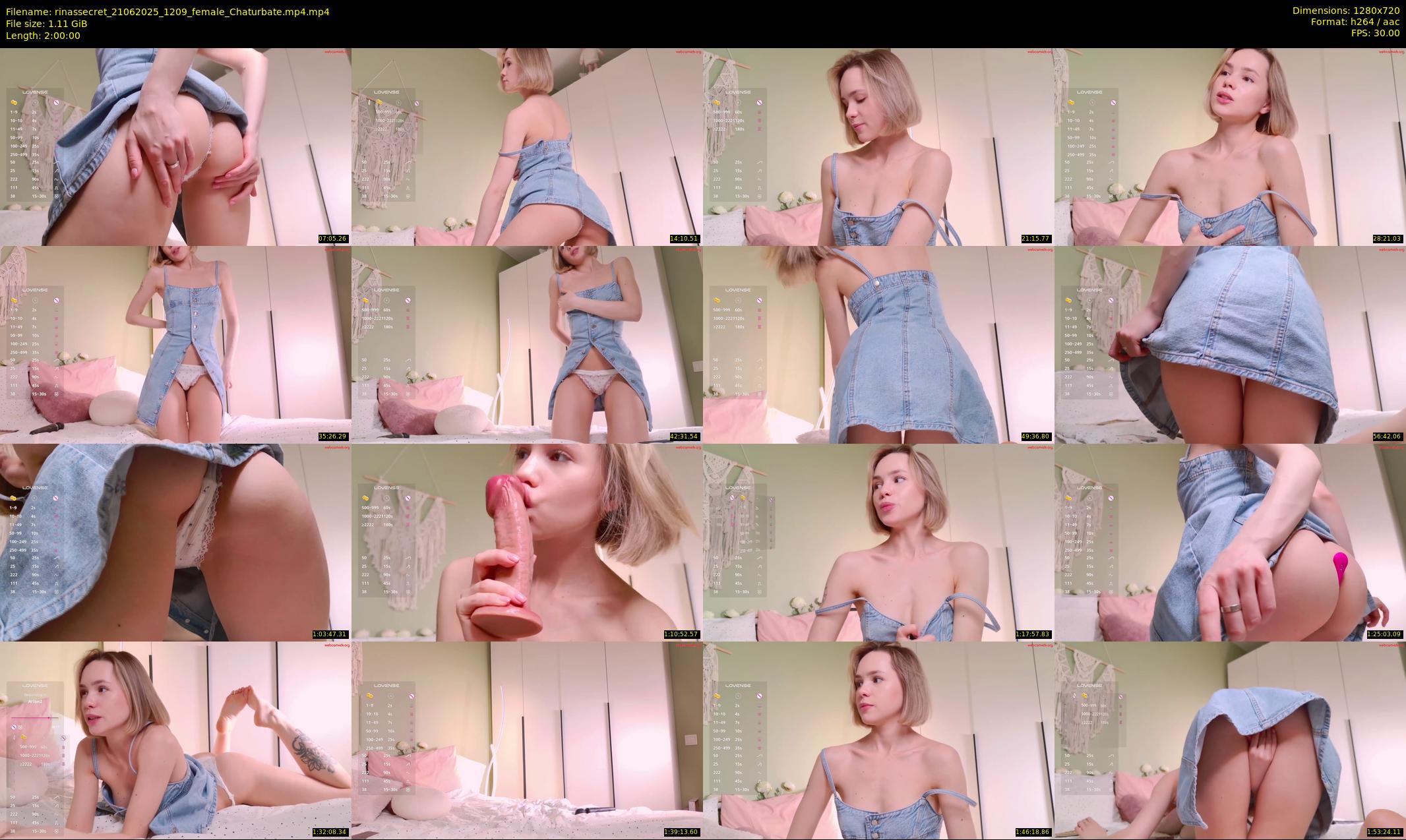 rinassecret — 120 minute Chaturbate female cam show recording, 720p, Jun 21, 2025