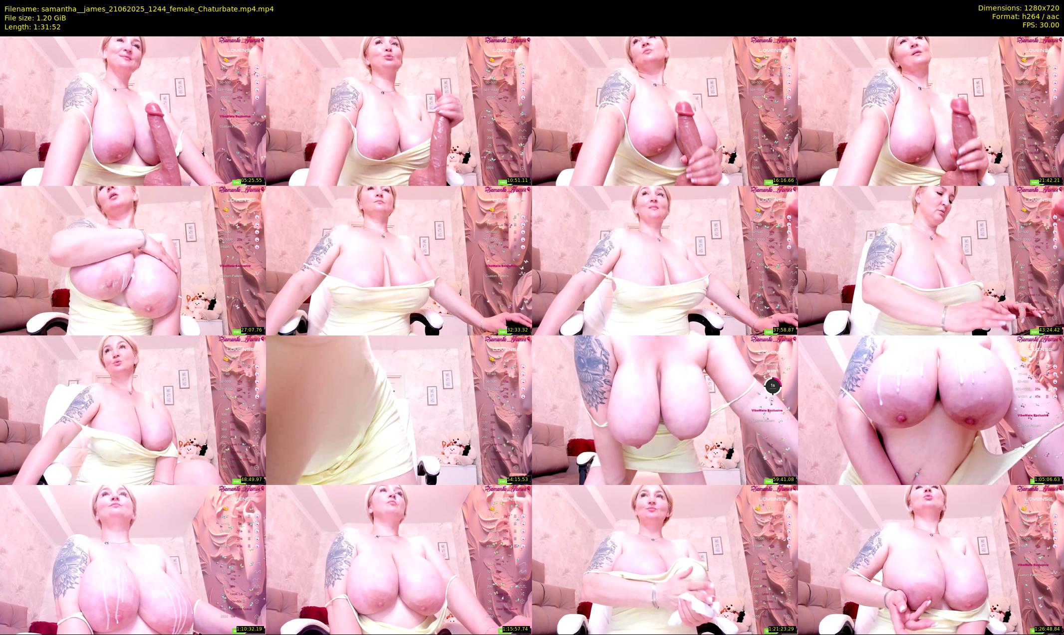 samantha__james — 92 minute Chaturbate female cam show recording, 720p, Jun 21, 2025