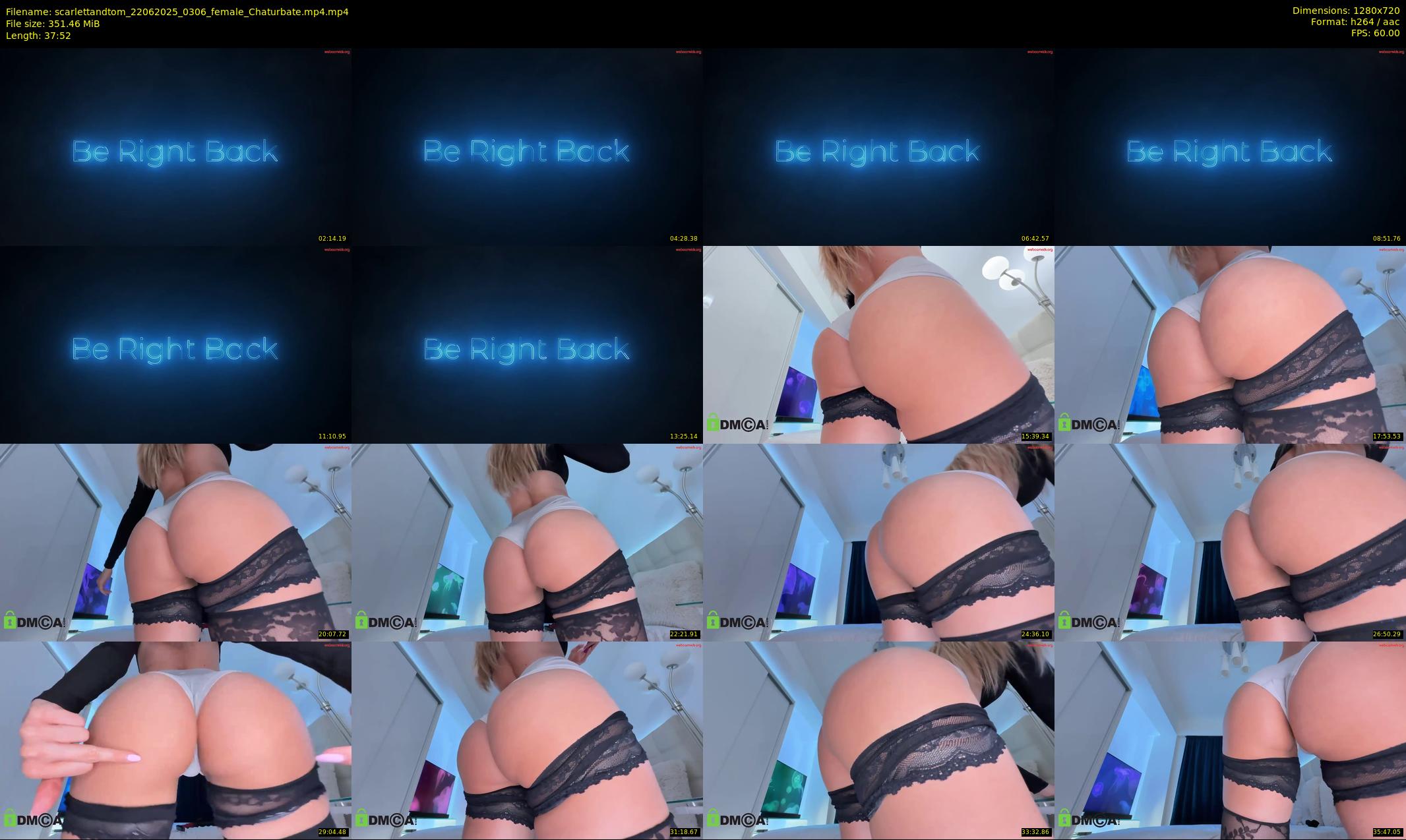 scarlettandtom — 38 minute Chaturbate couple cam show recording, 720p, Jun 22, 2025
