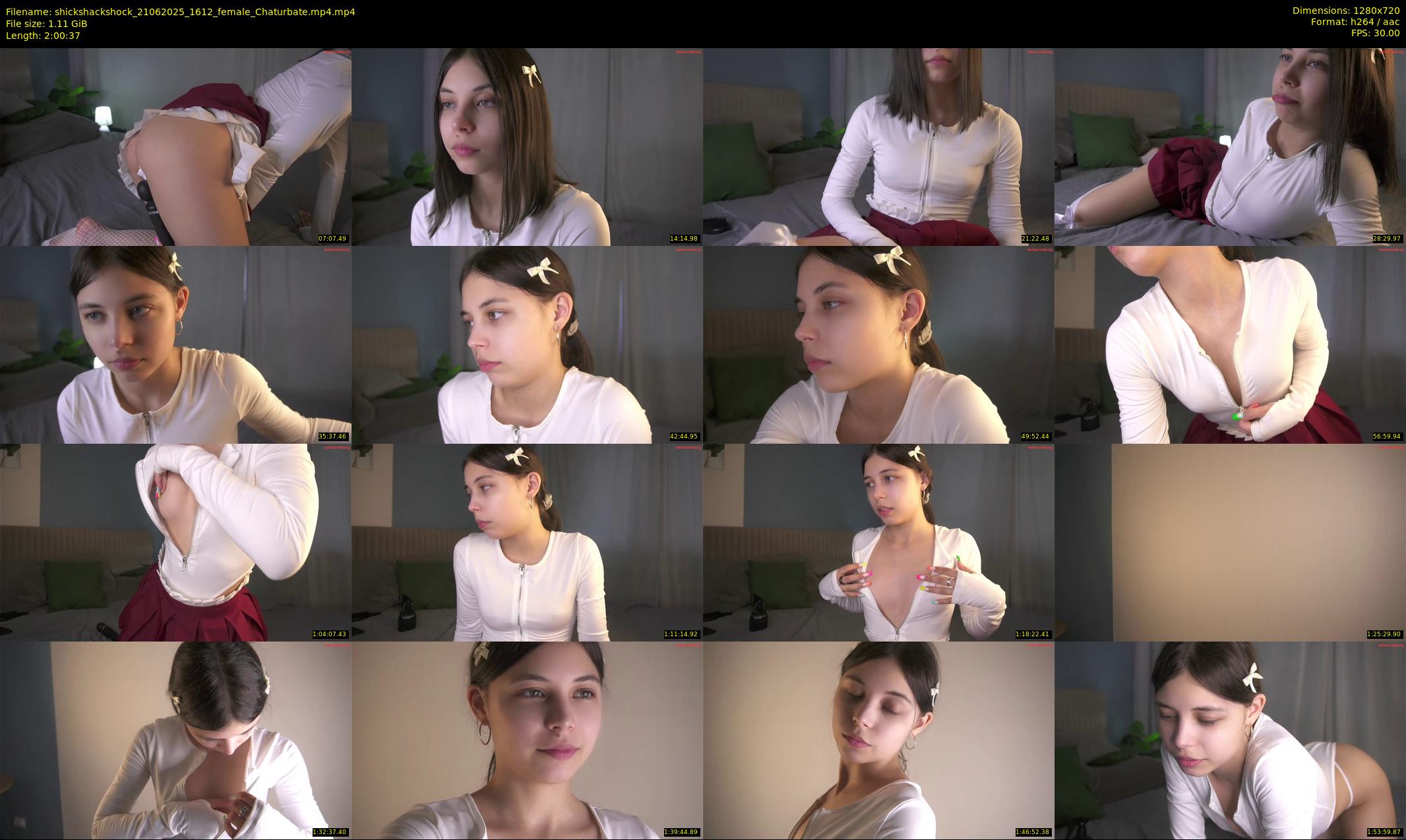 shickshackshock — 121 minute Chaturbate female cam show recording, 720p, Jun 21, 2025