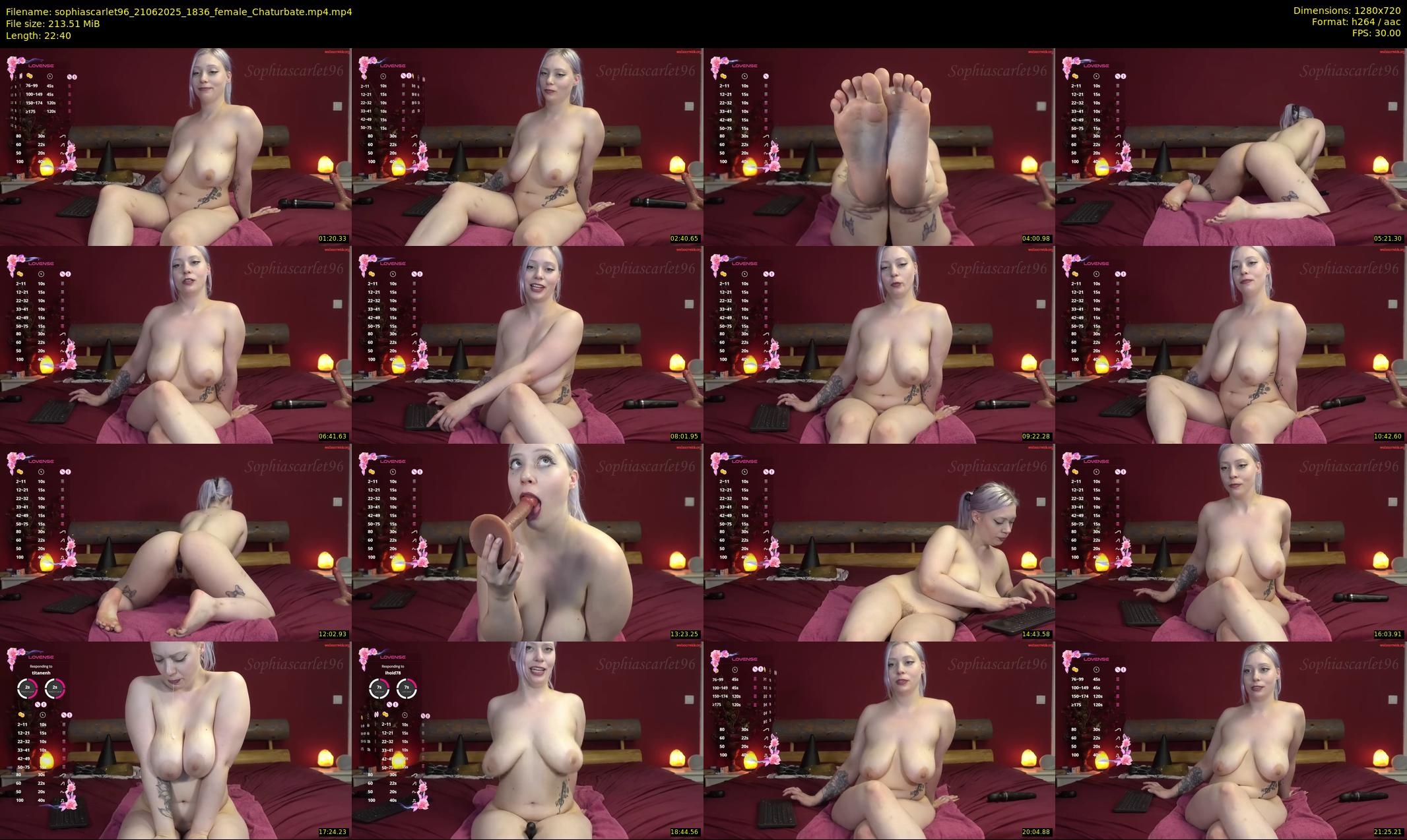 sophiascarlet96 — 23 minute Chaturbate female cam show recording, 720p, Jun 21, 2025