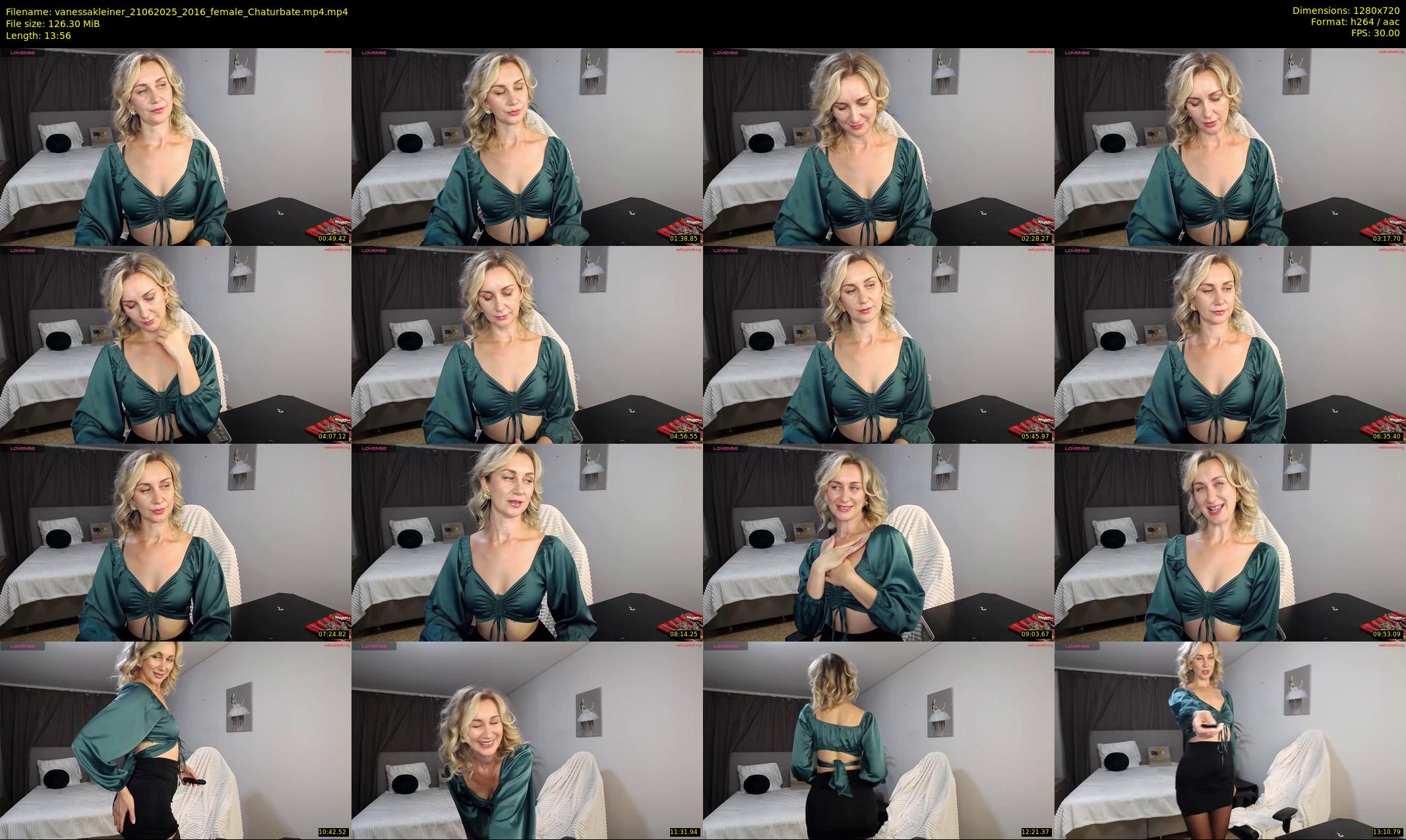 vanessakleiner — 14 minute Chaturbate female cam show recording, 720p, Jun 21, 2025
