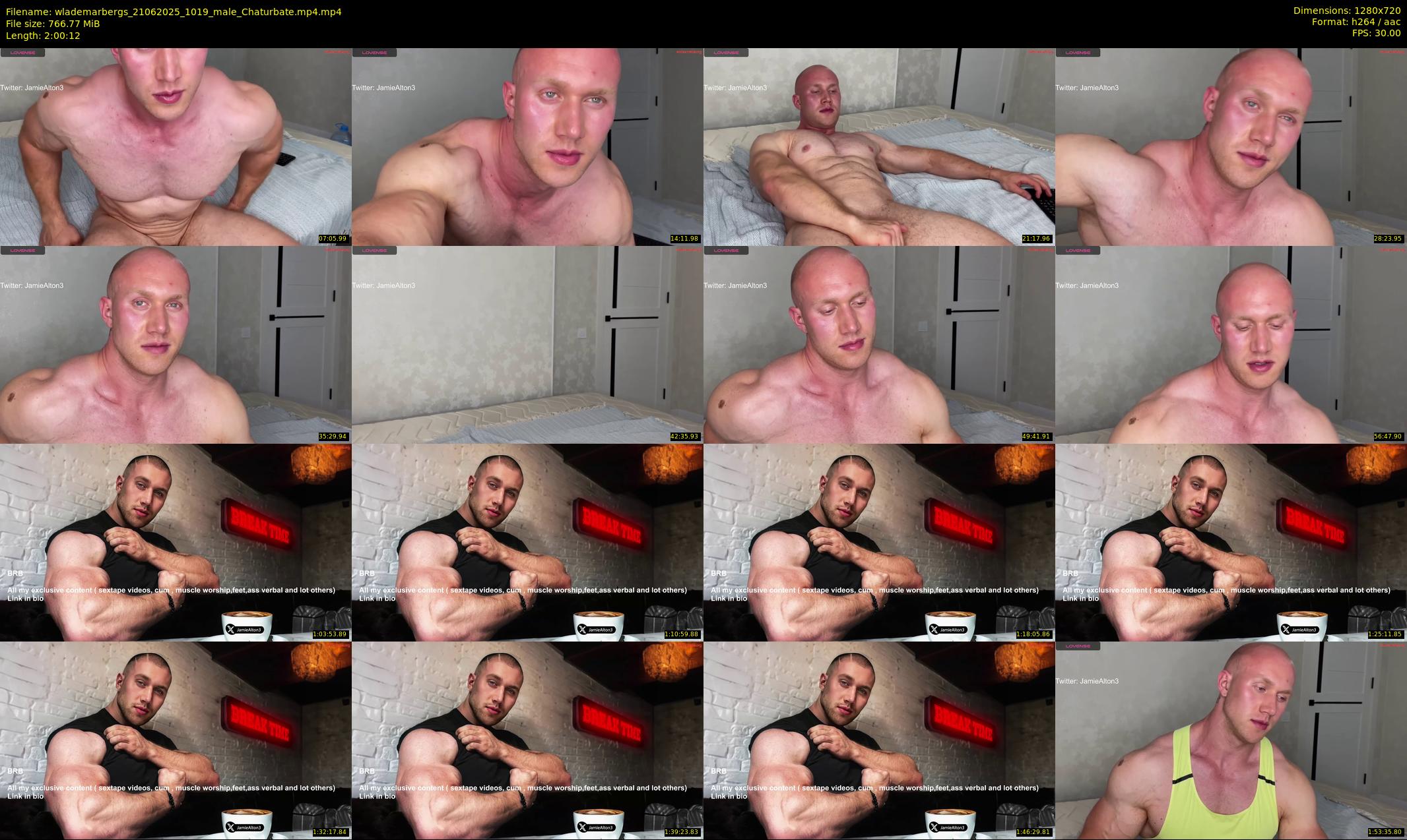 wlademarbergs — 121 minute Chaturbate male cam show recording, 720p, Jun 21, 2025