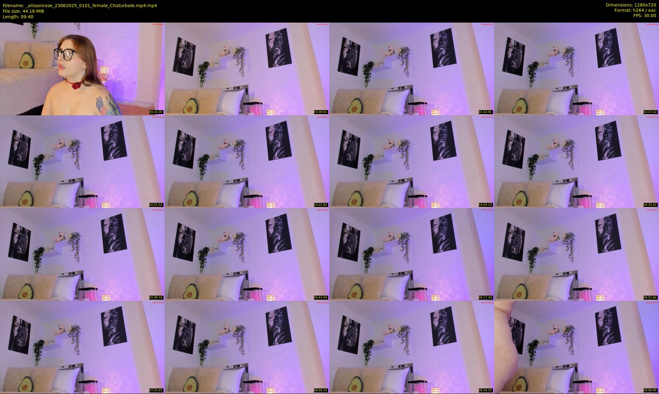 _alissonrose — 10 minute Chaturbate female cam show recording, 720p, Jun 23, 2025