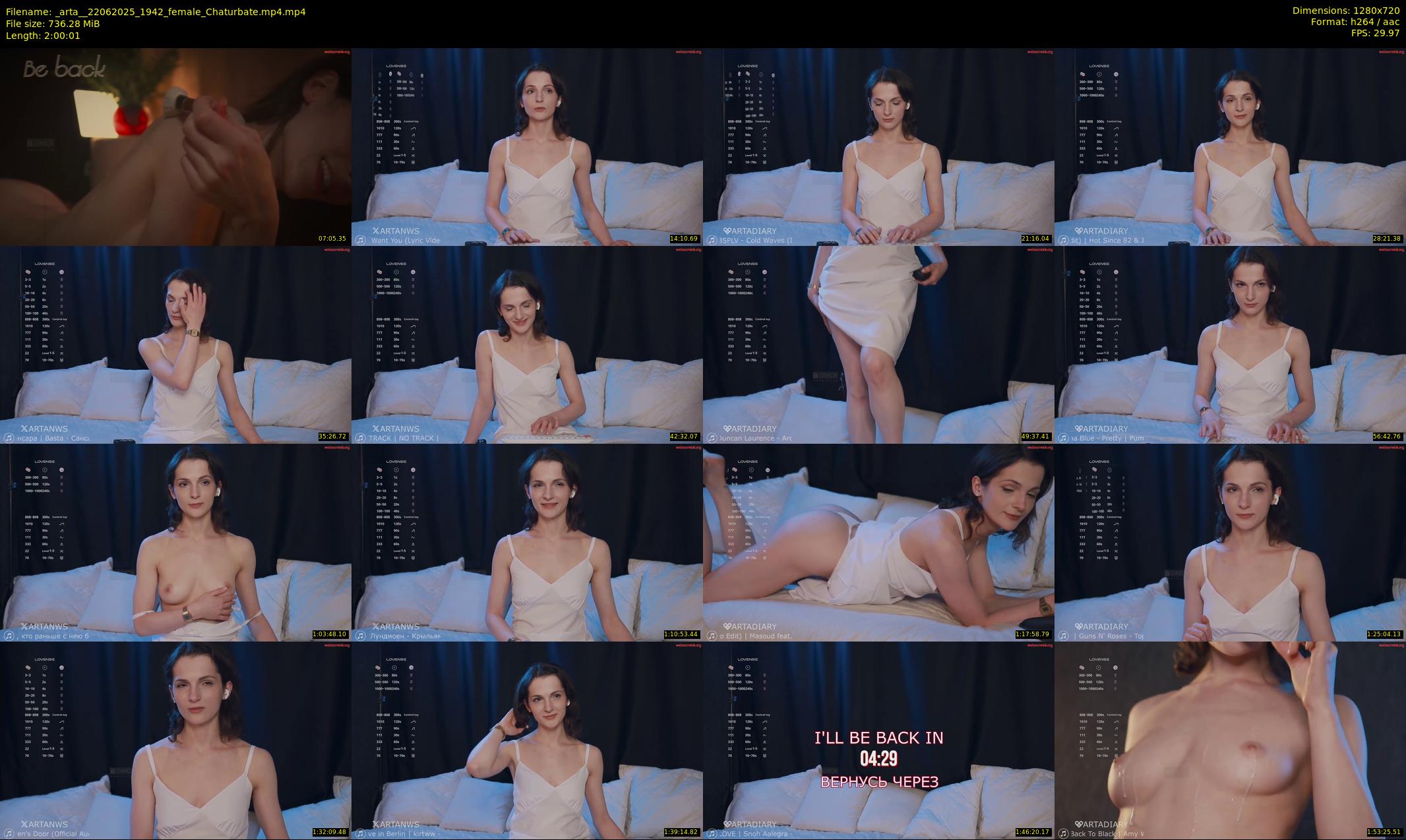 _arta_ — 121 minute Chaturbate female cam show recording, 720p, Jun 22, 2025