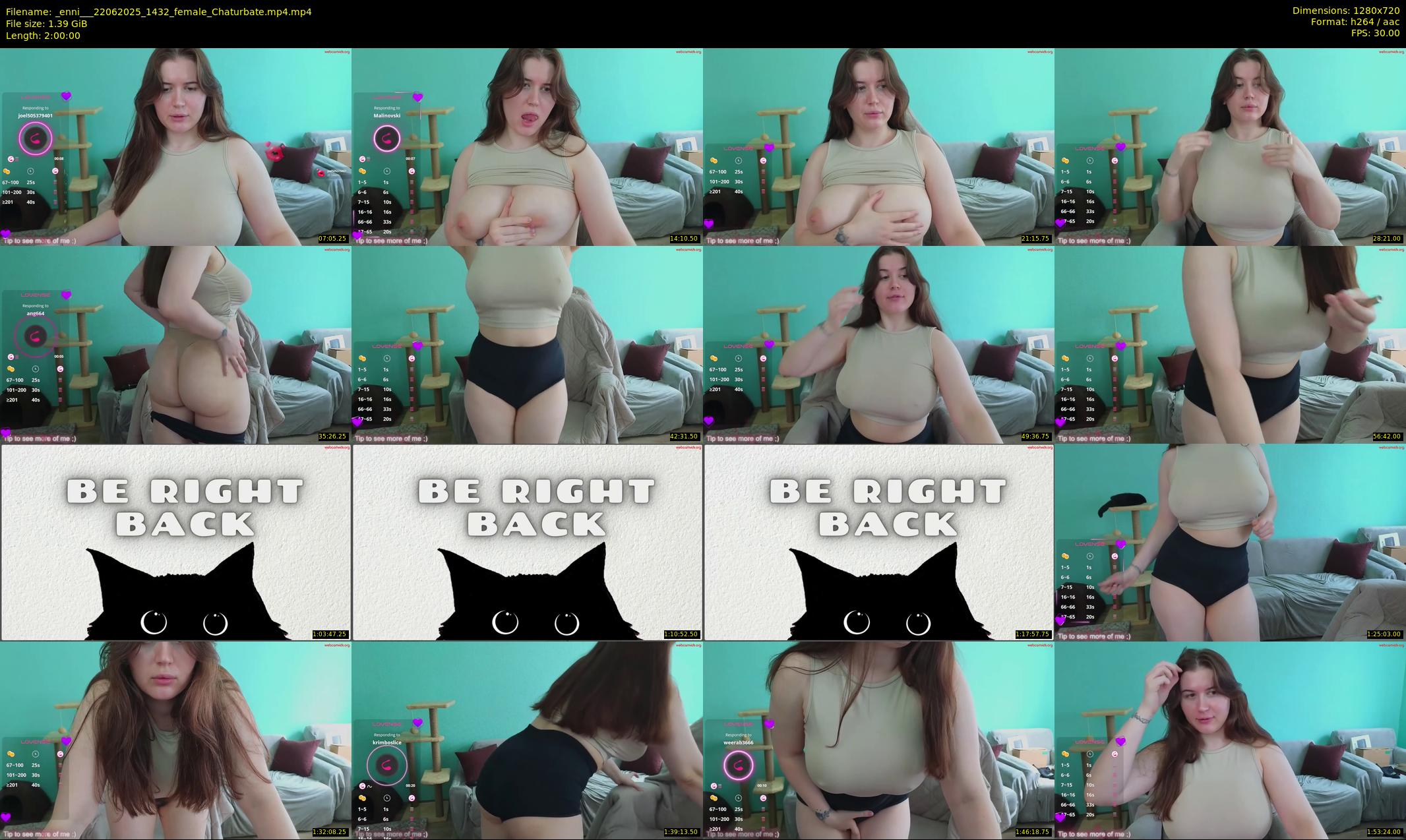 _enni__ — 120 minute Chaturbate female cam show recording, 720p, Jun 22, 2025