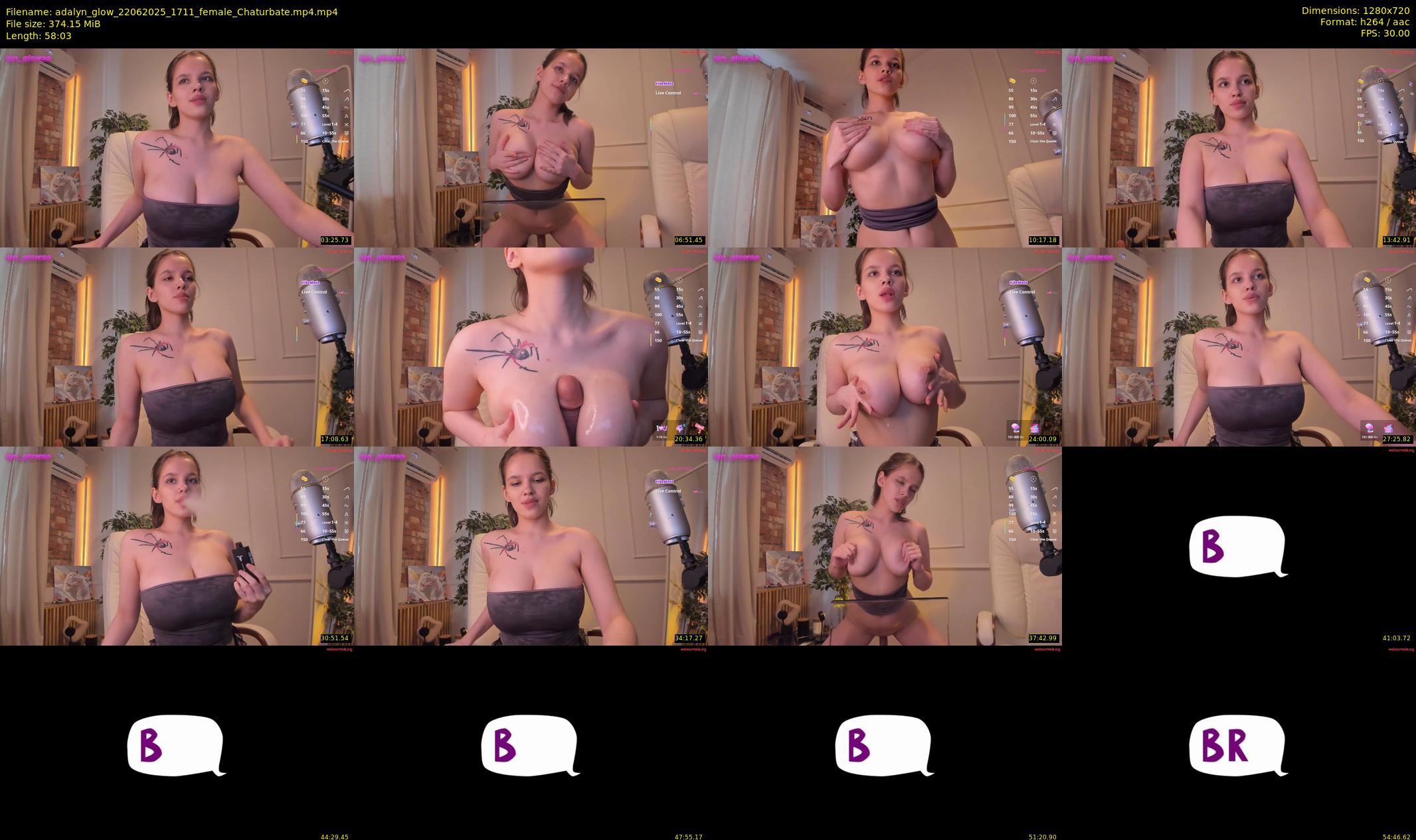 adalyn_glow — 59 minute Chaturbate female cam show recording, 720p, Jun 22, 2025