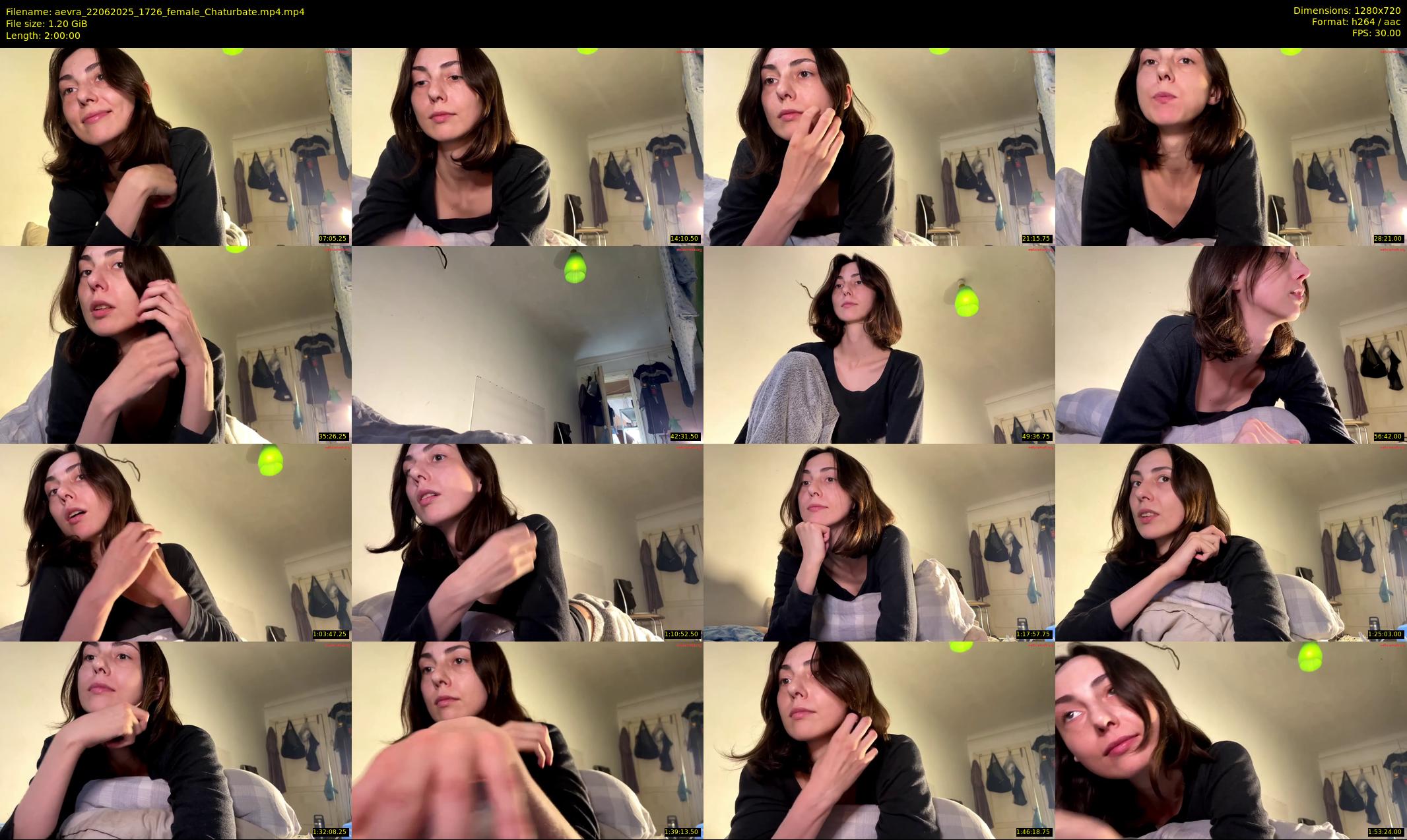 aevra — 120 minute Chaturbate female cam show recording, 720p, Jun 22, 2025
